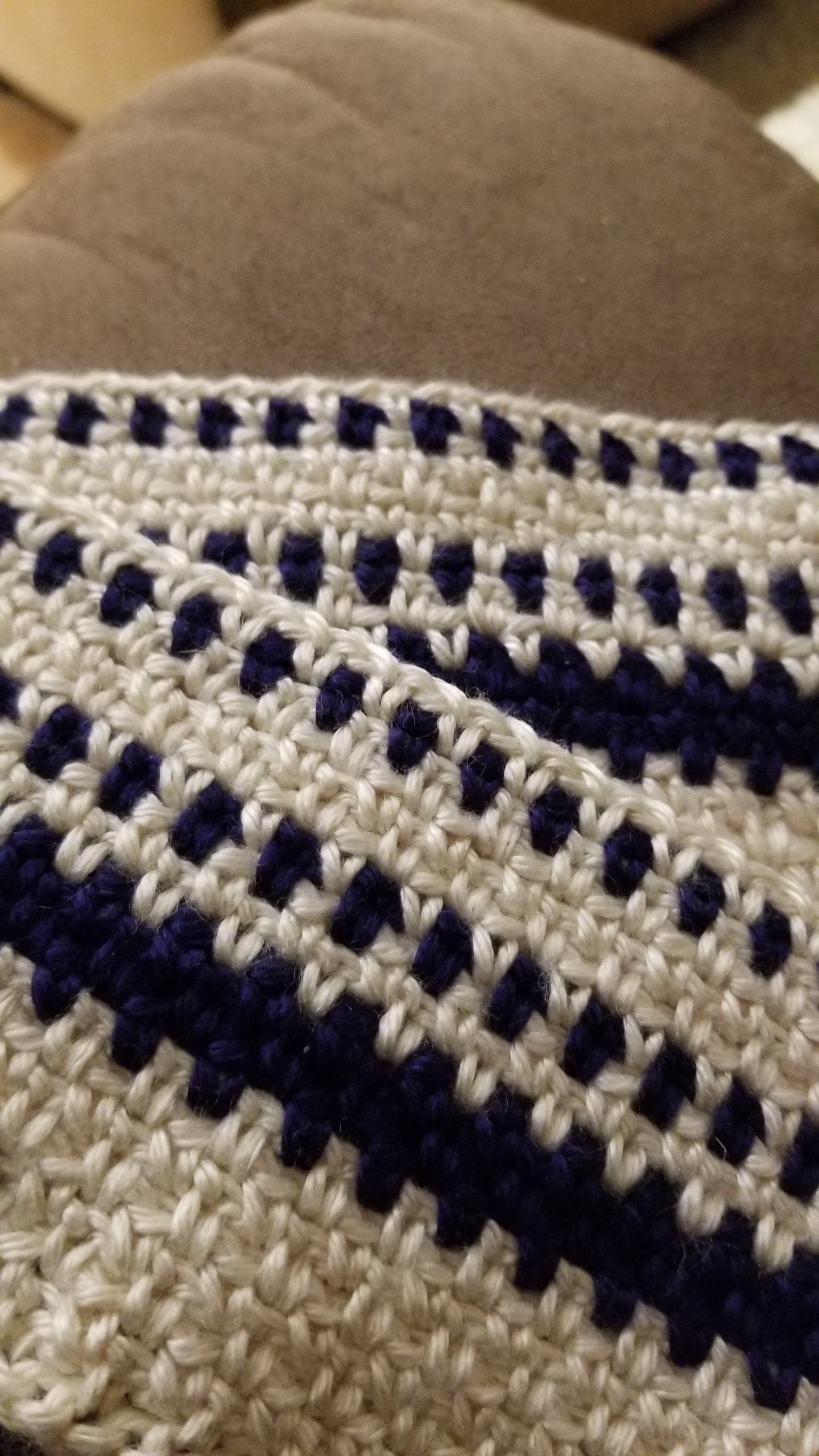 Joined Reddit Just to Share a Blanket Bamboo in a Linen Stitch r