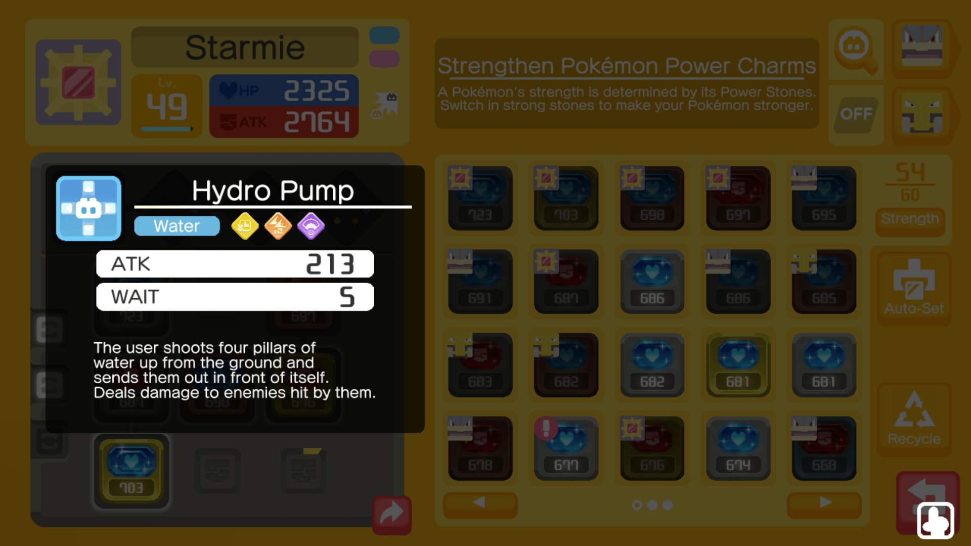 I finally got my stupid starmie to learn hydro pump but i had to use my