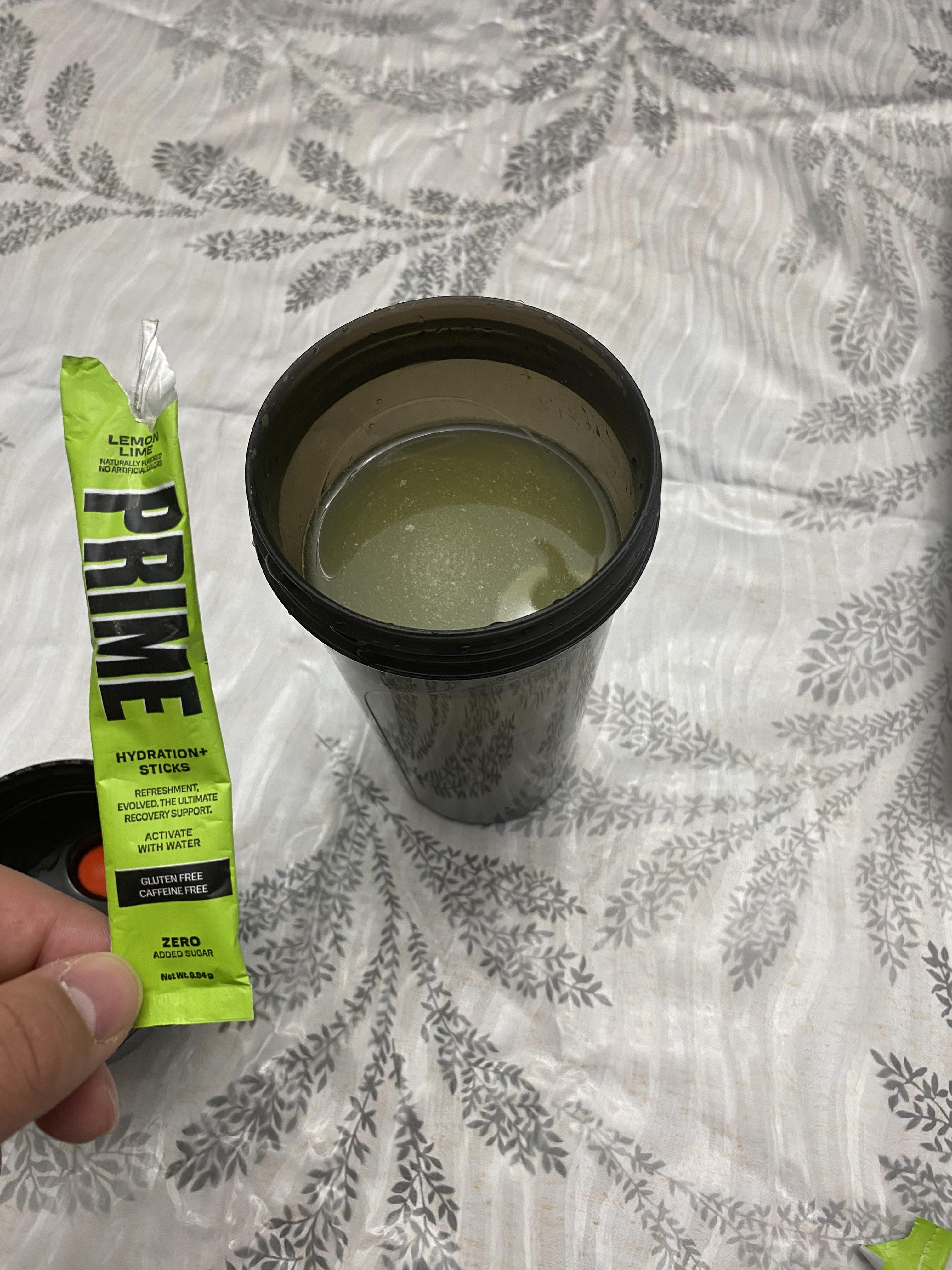 Can prime hydration sticks expire? If not, why is the colour brownish