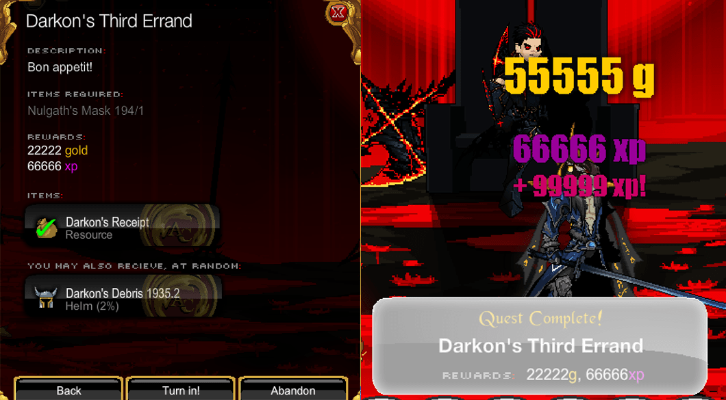 Lowkey good way to farm xp and gold r/AQW