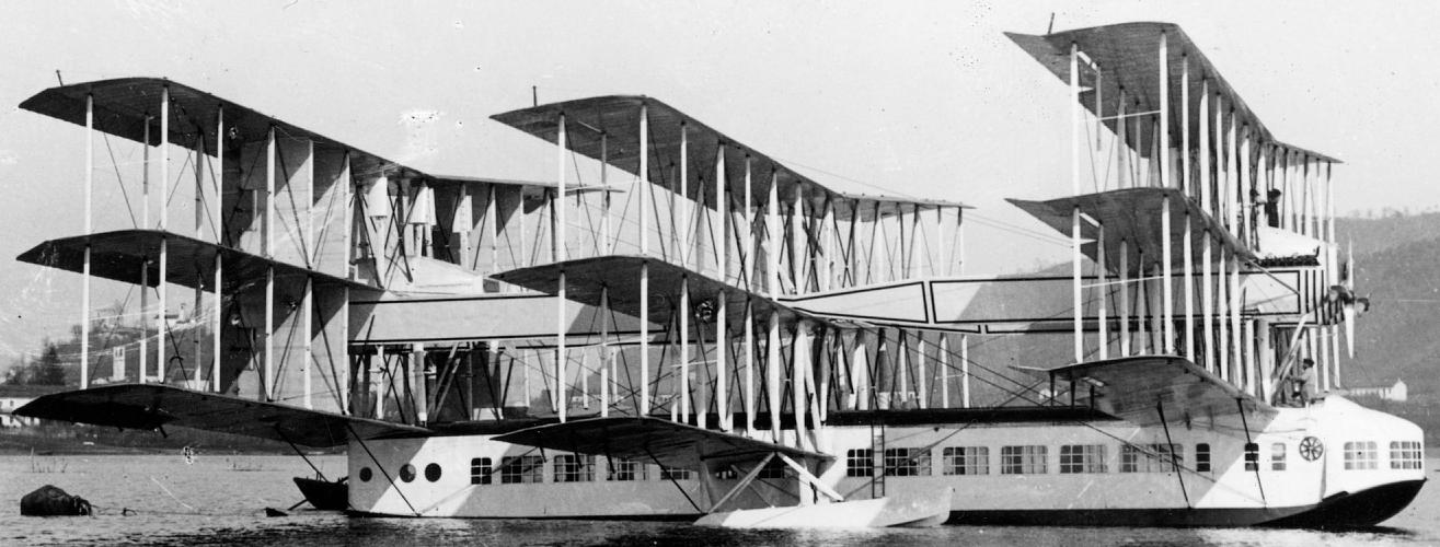 The 9winged 8engined Caproni Ca.60 floatplane transatlantic airliner