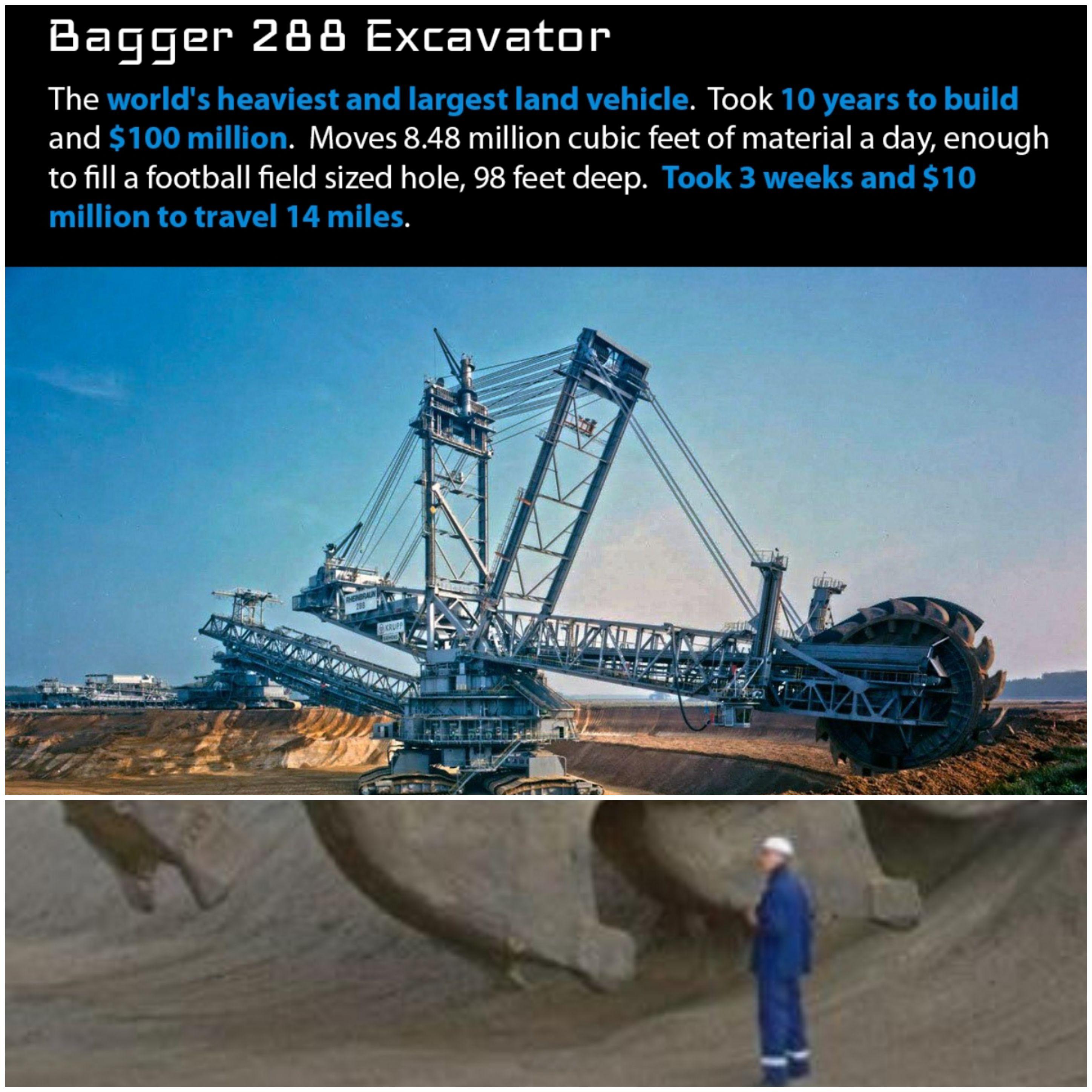 Bagger 288, built by the German company Krupp for the energy and mining firm Rheinbraun, is a