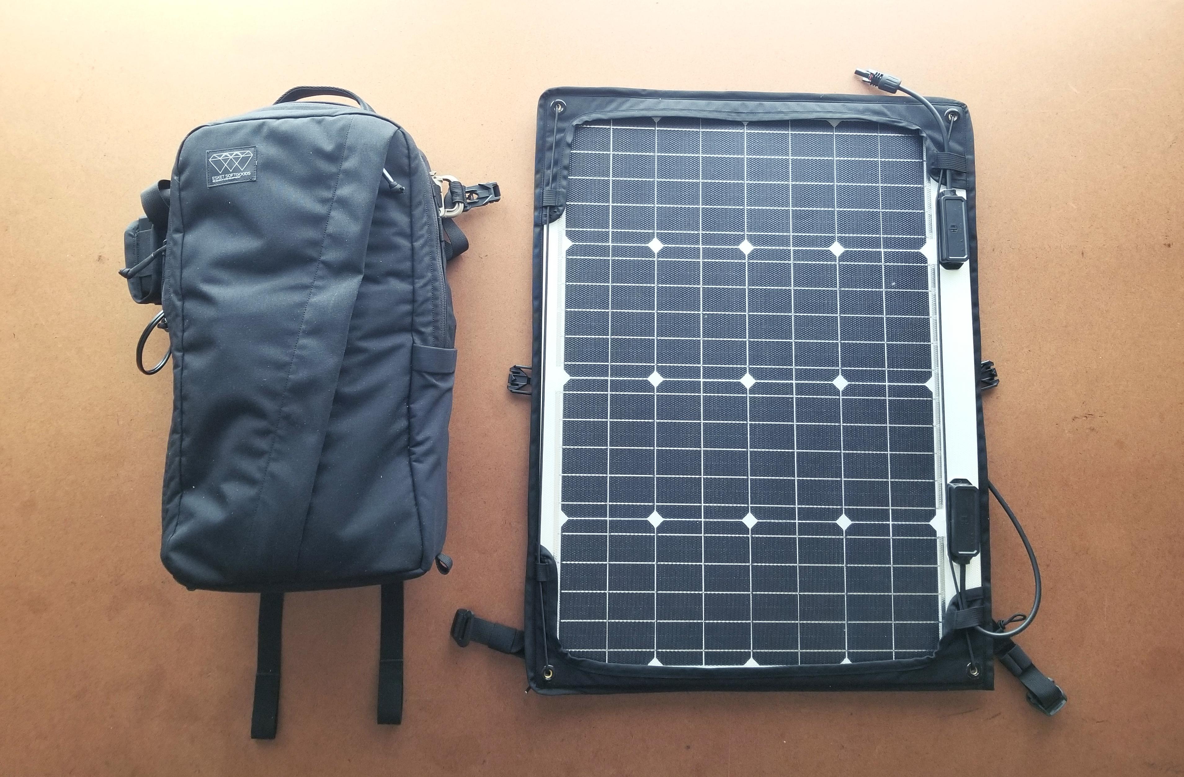 Working on an open source solar generator backpack concept, details