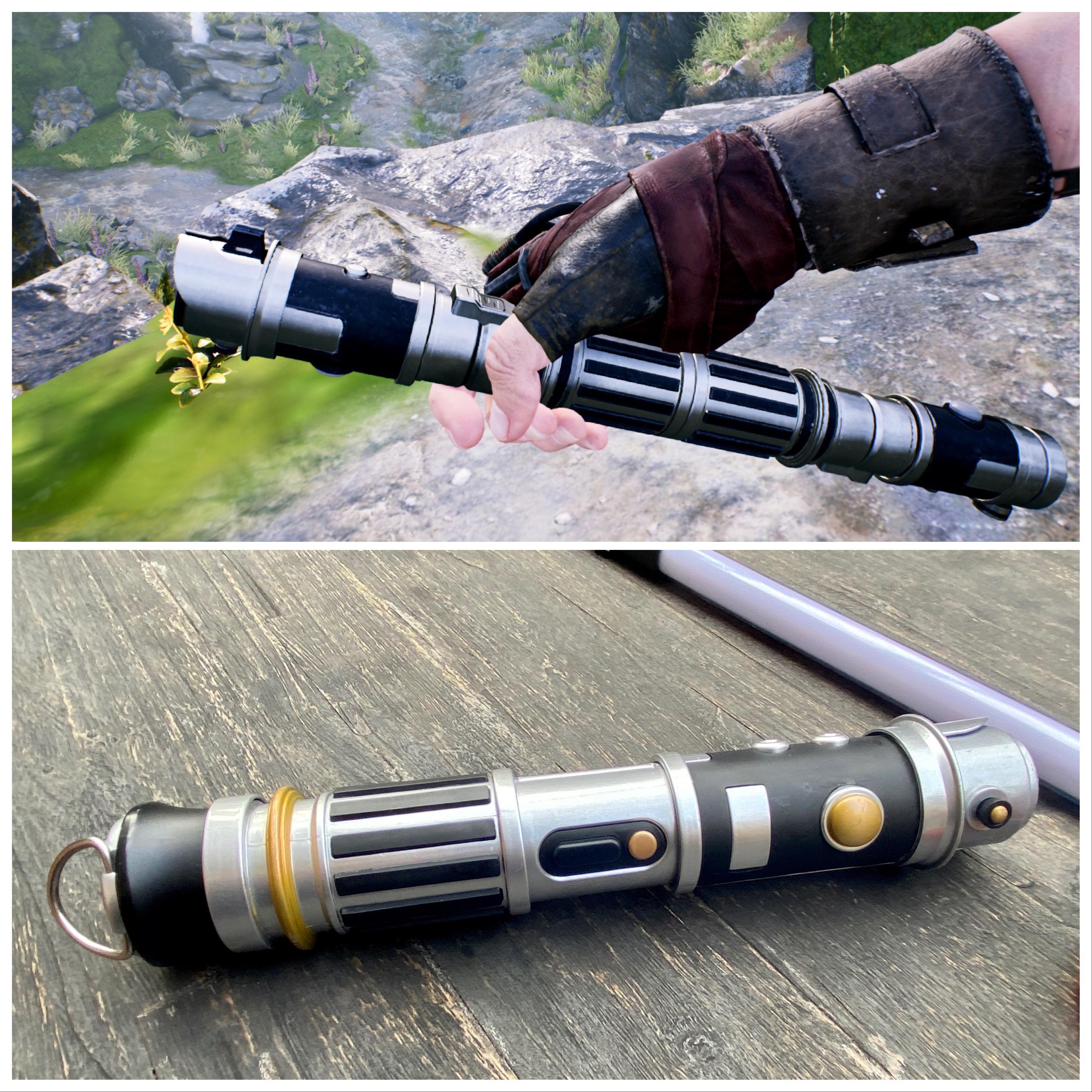 Decided to show my Fallen Order and my Galaxy’s Edge Lightsaber r
