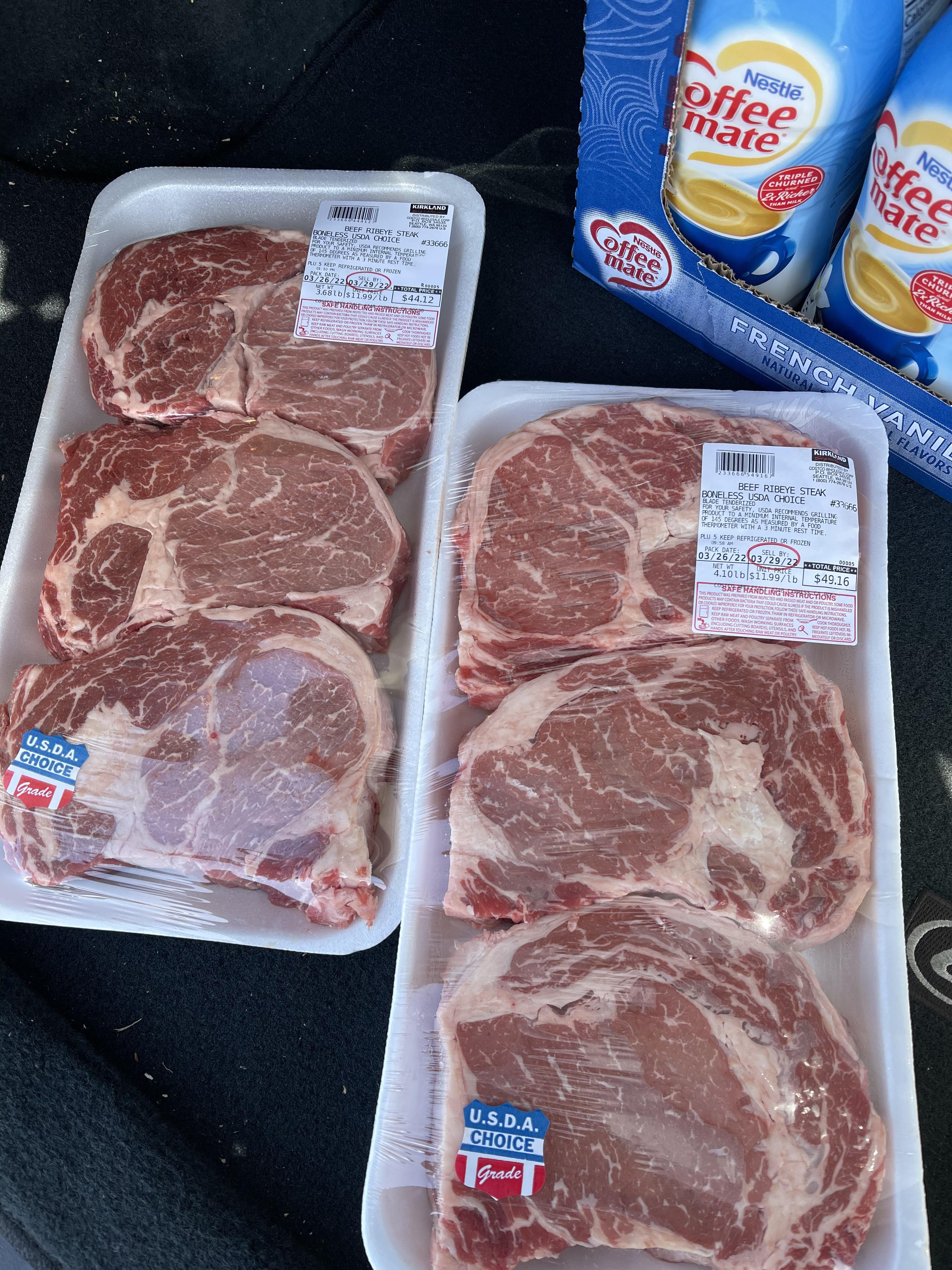 Costco choice steaks ;) r/steak