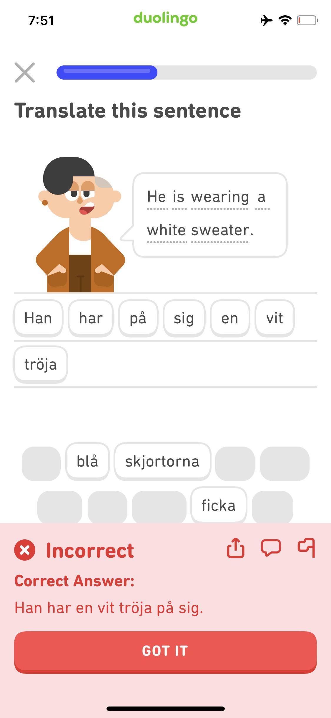 Hi, I basically started learning Swedish on Duolingo for fun literally