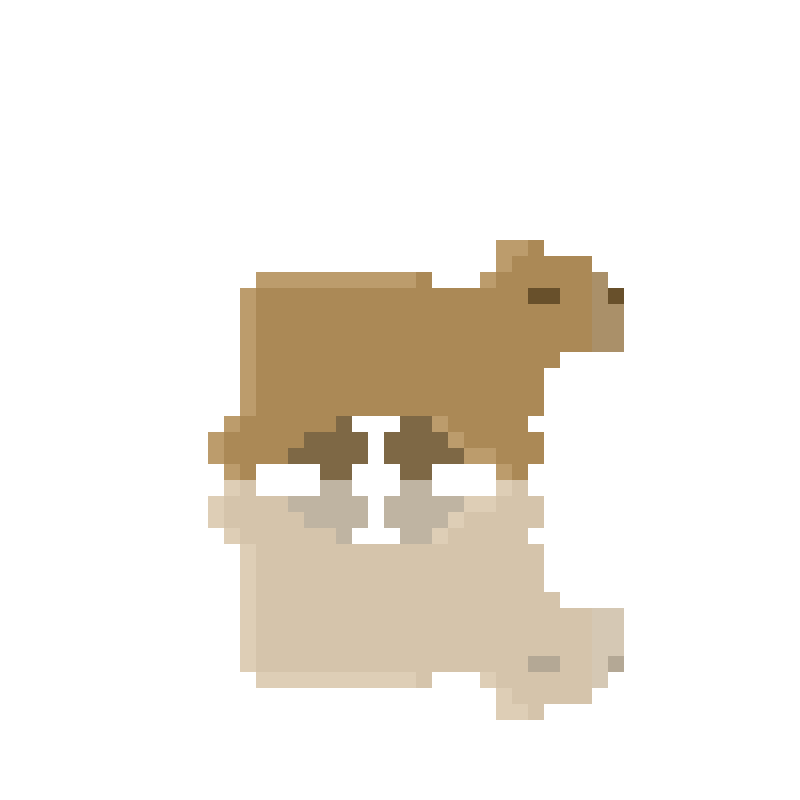 capybara by me r/AnimatedPixelArt
