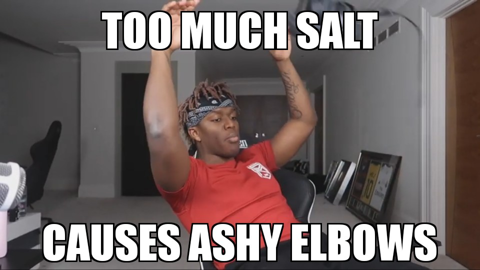Ashy elbows with salt r/ksi