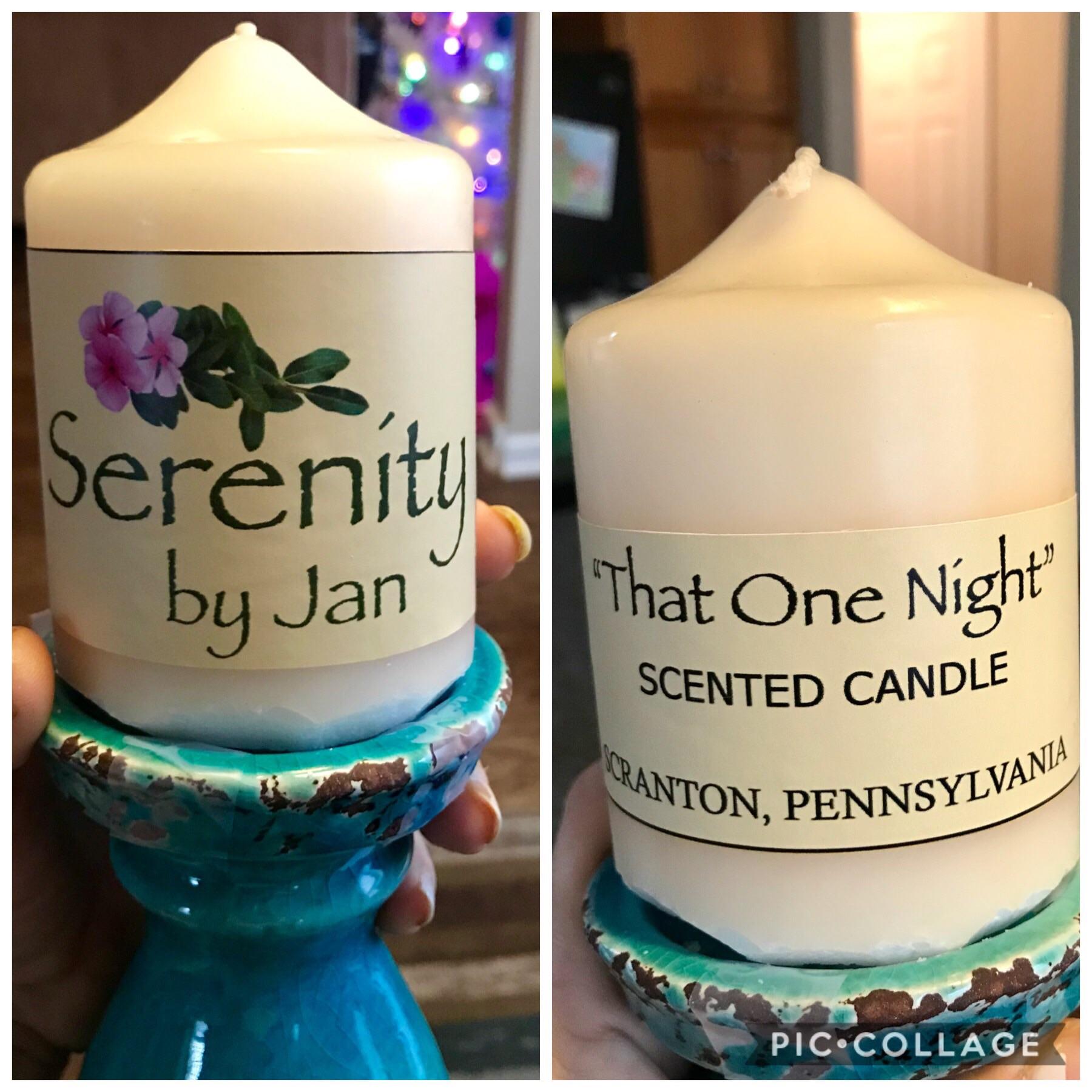 I received the best gift. A Serenity by Jan candle! “That One Night
