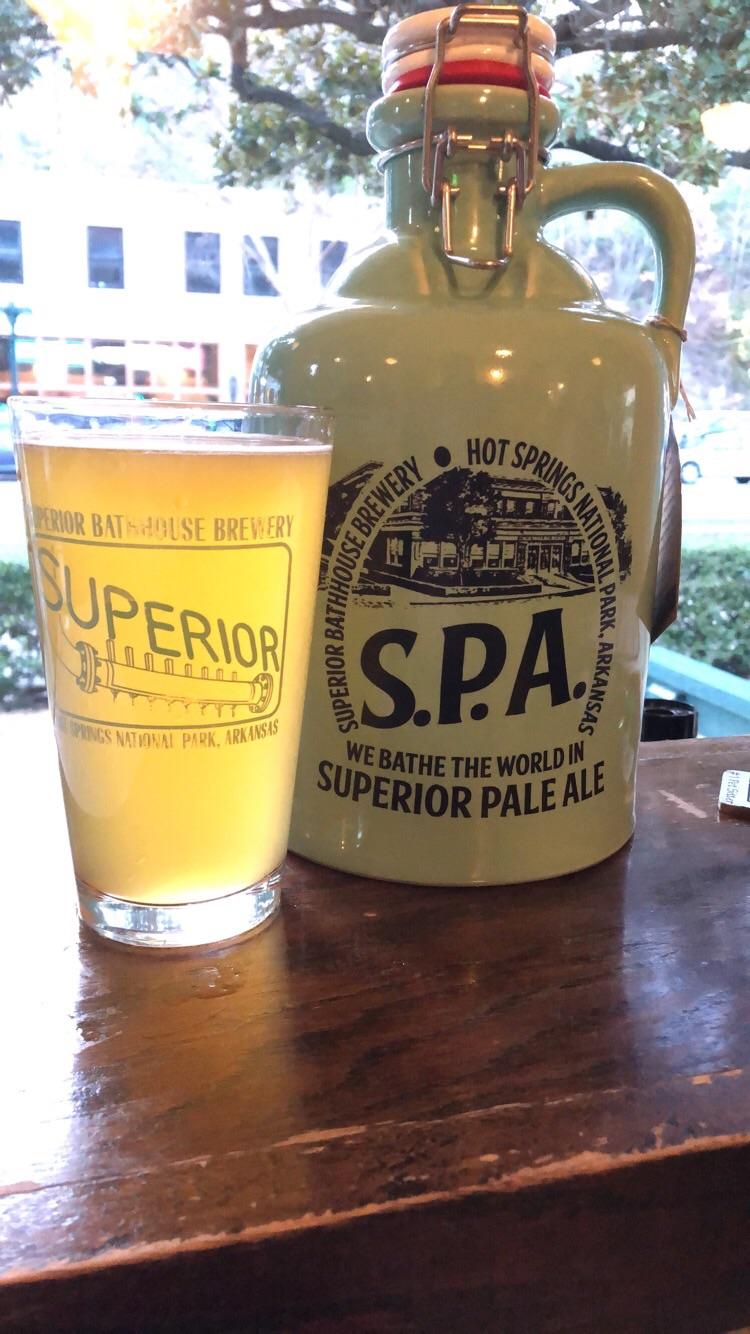 Wheat ale from Superior Bathhouse Brewery in Hot Springs, AR. They use