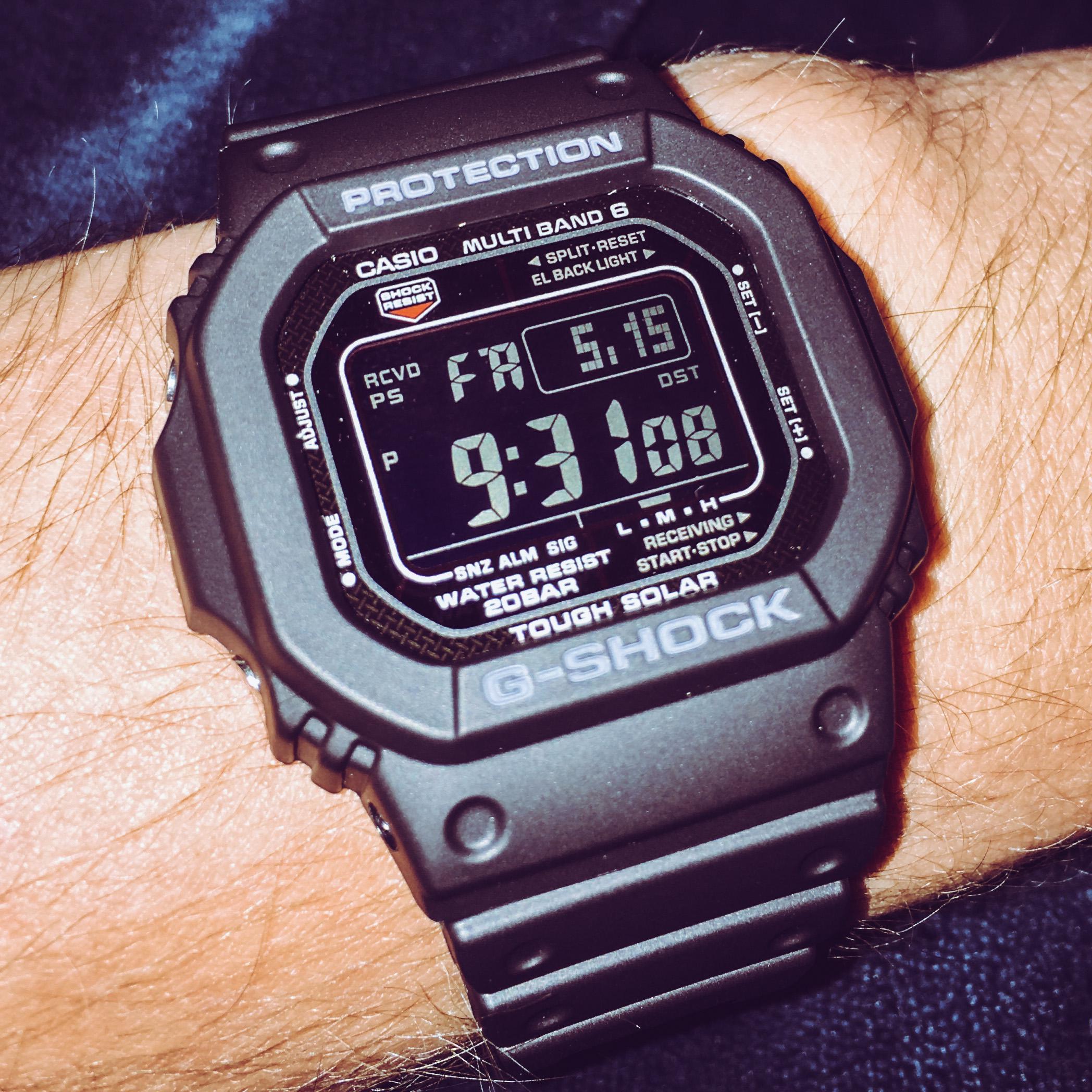First GShock Love the negative display gshock