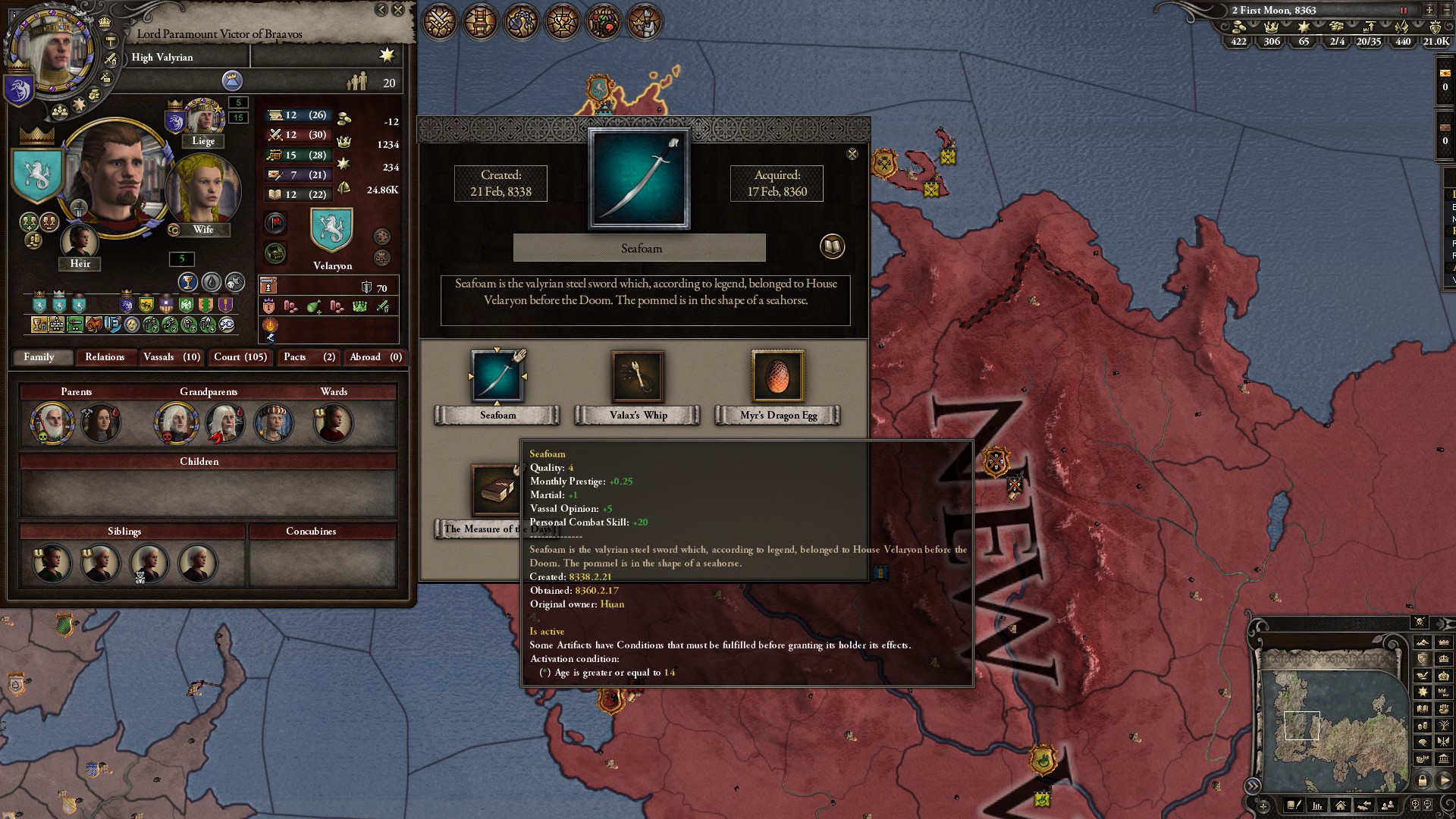just notice that we got a new valyrian sword in the game, and is there