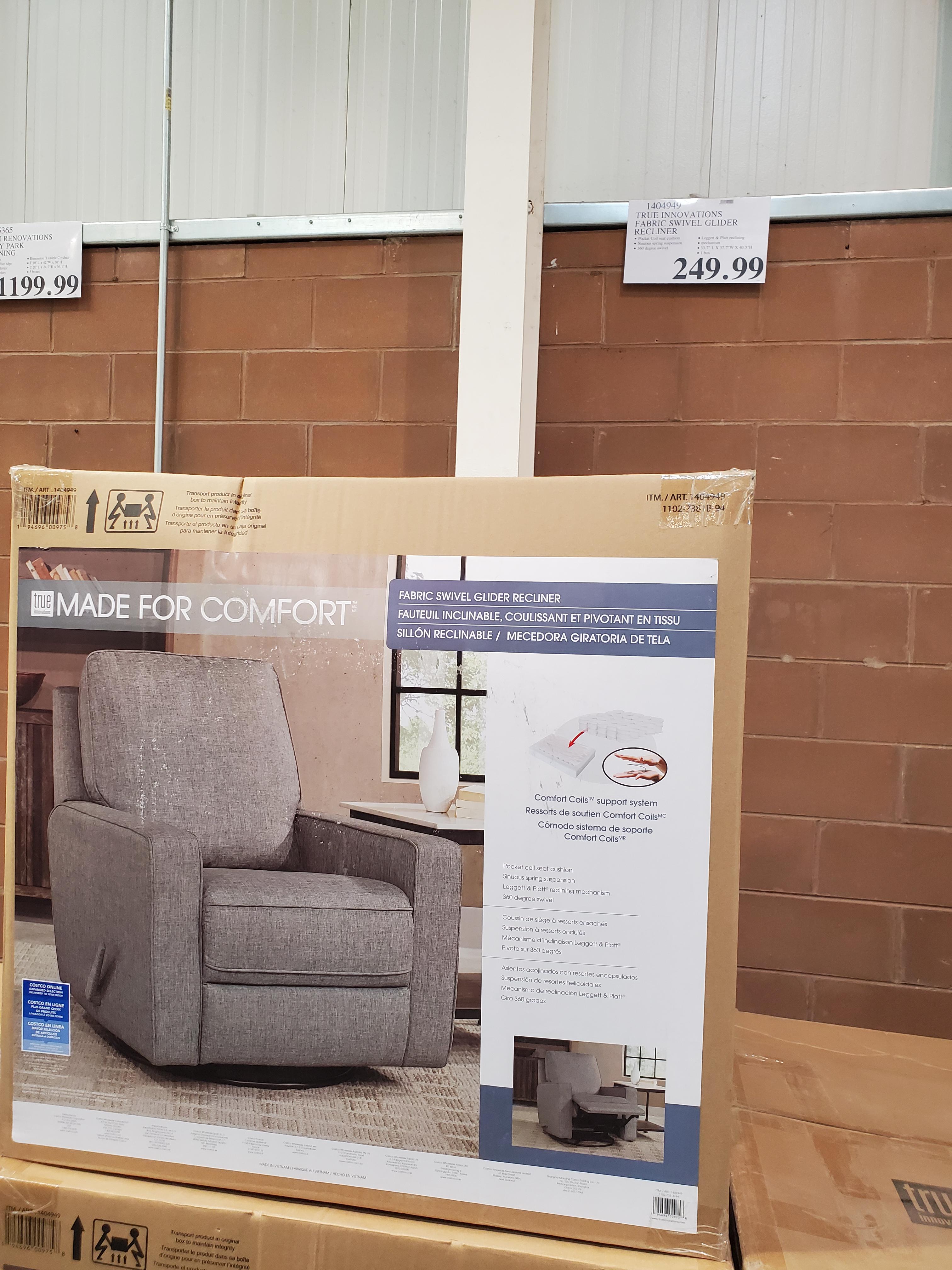 Anybody own the True Innovations fabric swivel glider recliner? For