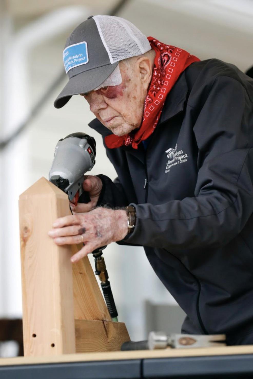 In 2015, Jimmy Carter had brain cancer. In 2019, he broke his hip. That