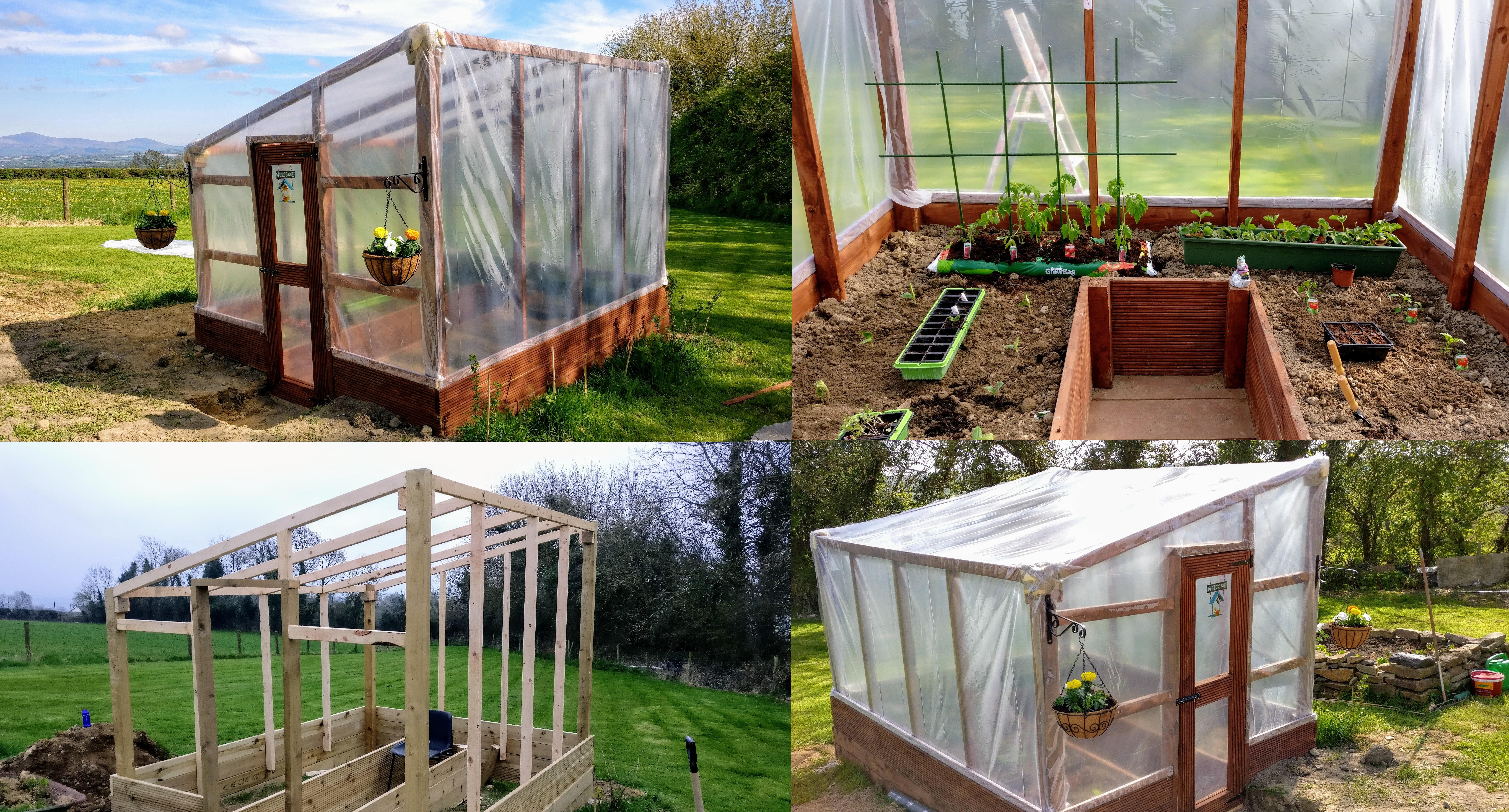 Latest addition to the garden DIY Greenhouse! r/gardening