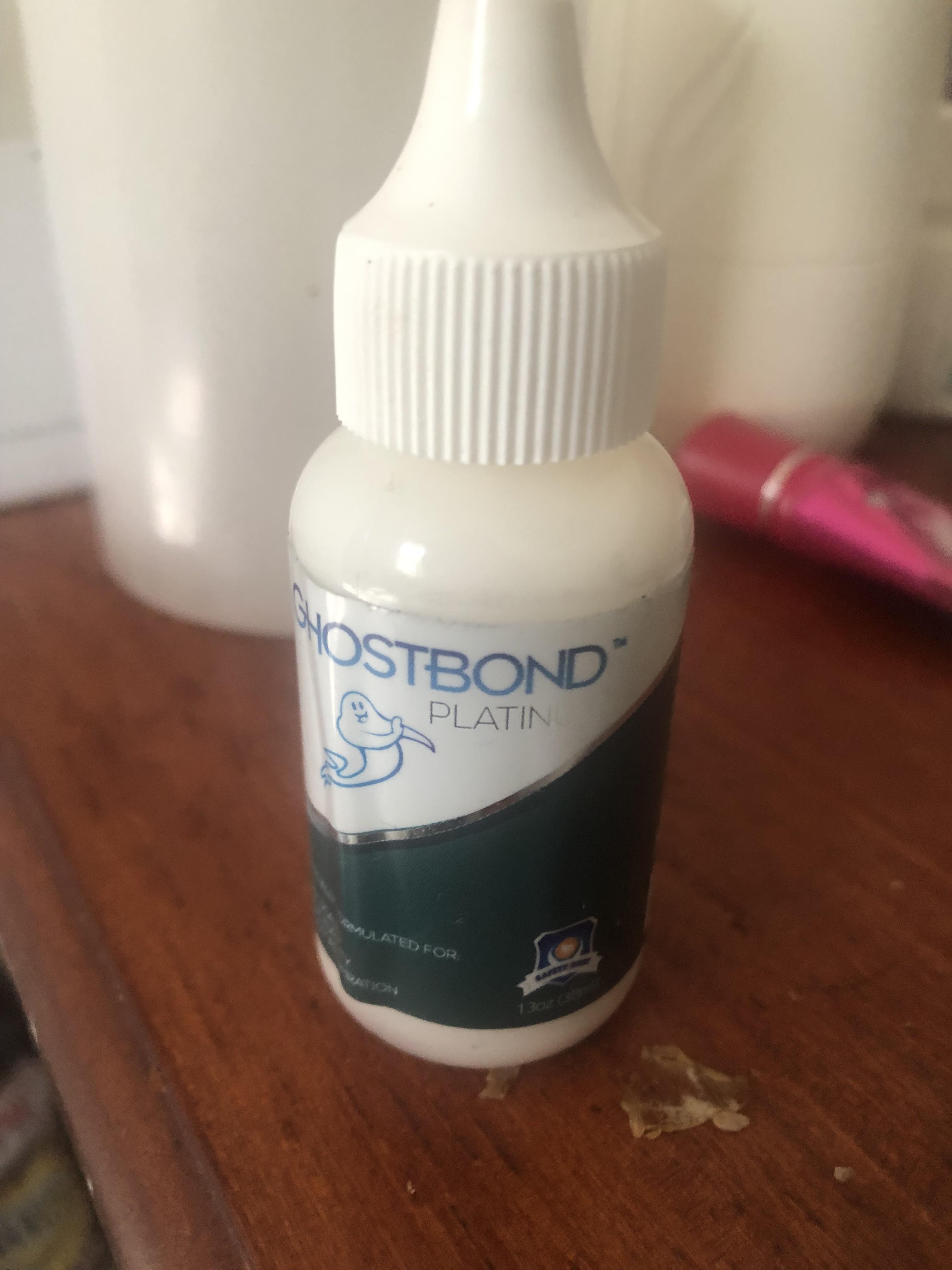 So i bought some ghost bond platinum. I put some on my finger to test