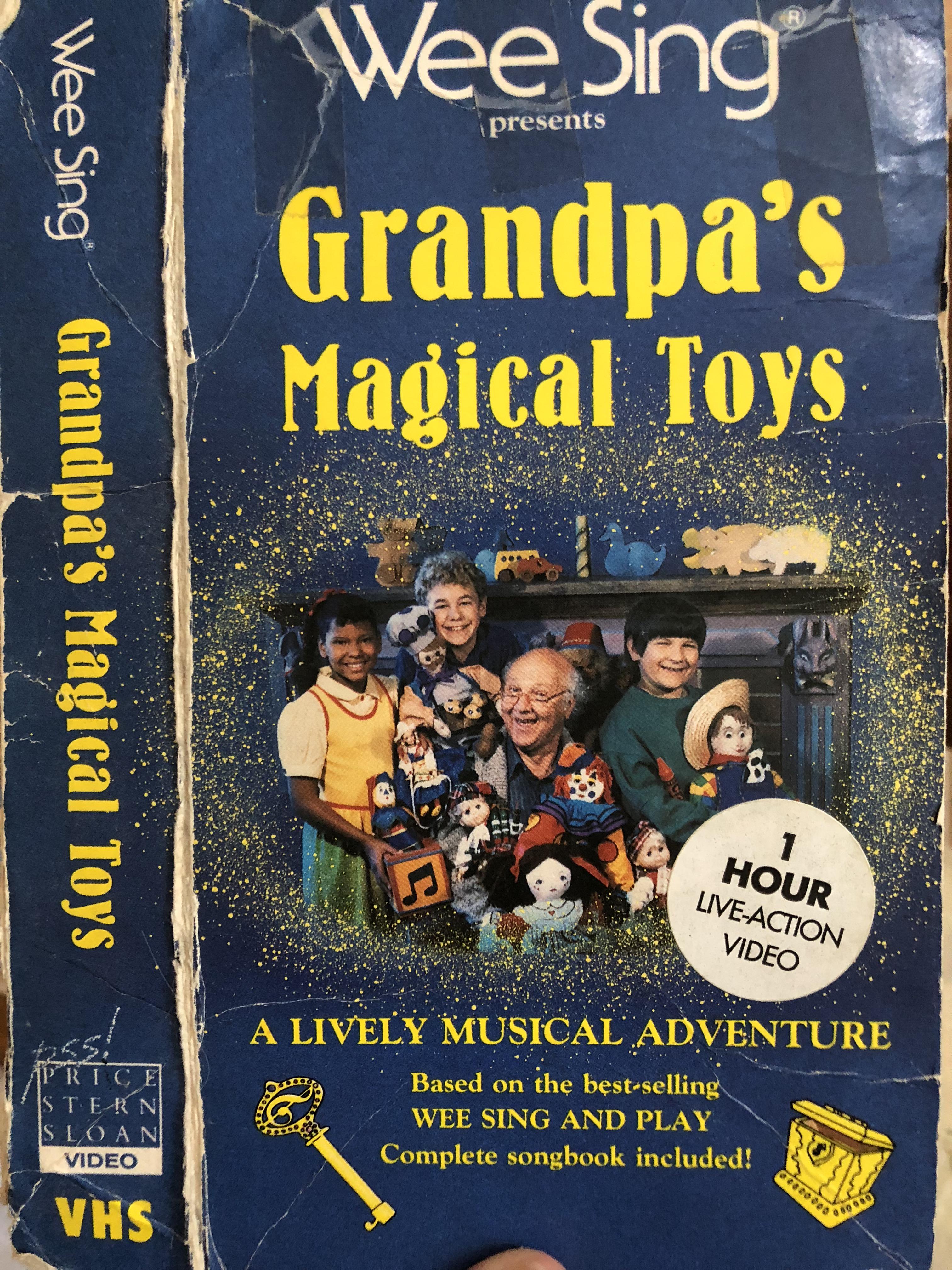 Wee Sing Grandpa’s Magical Toys. Found it helping my mom clean out her basement. Anyone else
