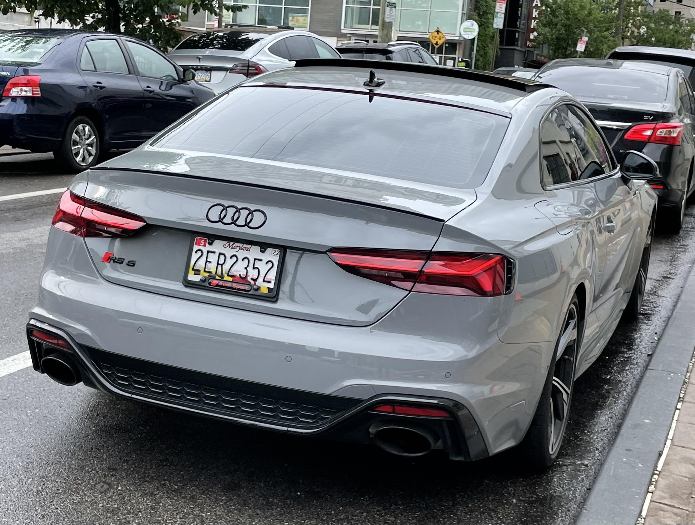 Found this brand new [Audi RS5] from Maryland sitting outside of a fine