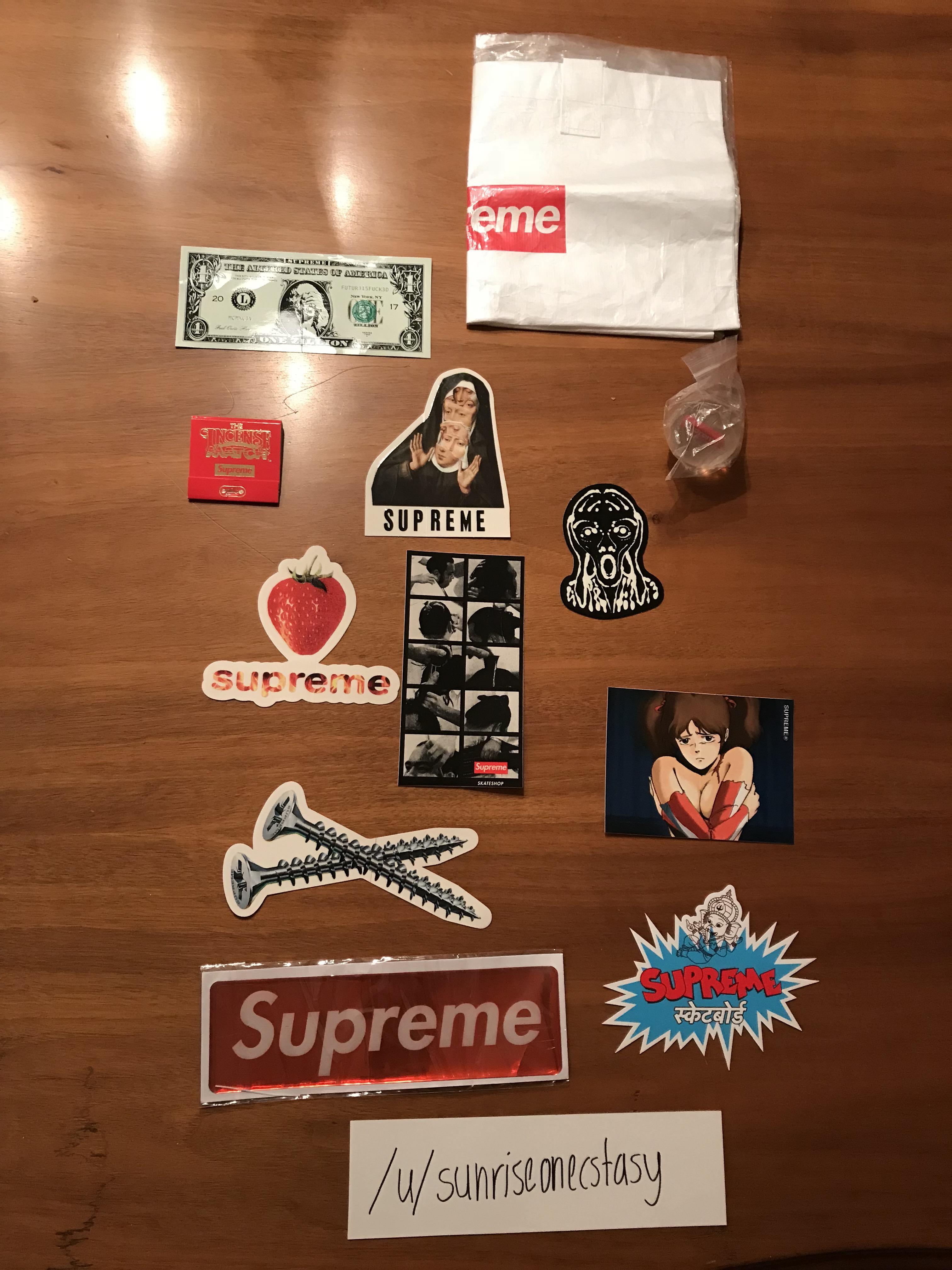 Stickers and Accessories r/supremeclothing
