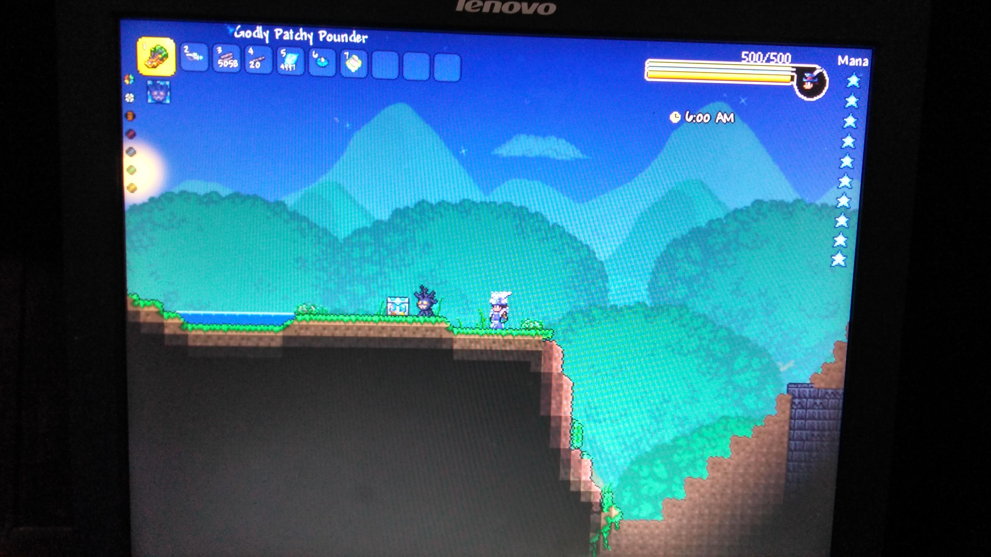 This water chest in land r/Terraria