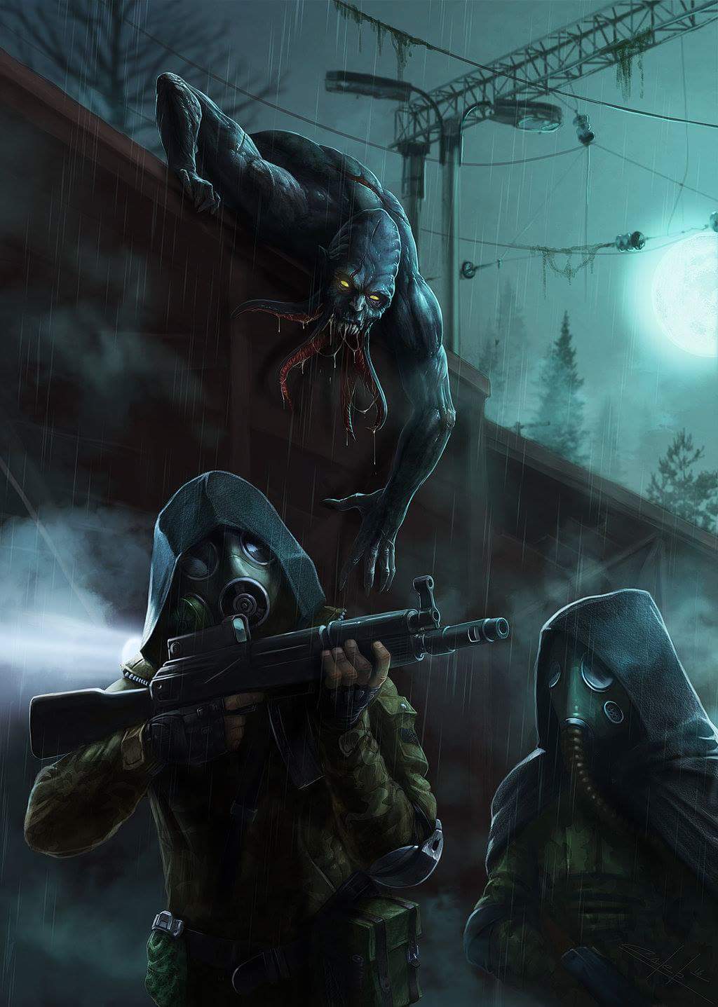 When stalkers the stalked. Art by http//zloycaleb