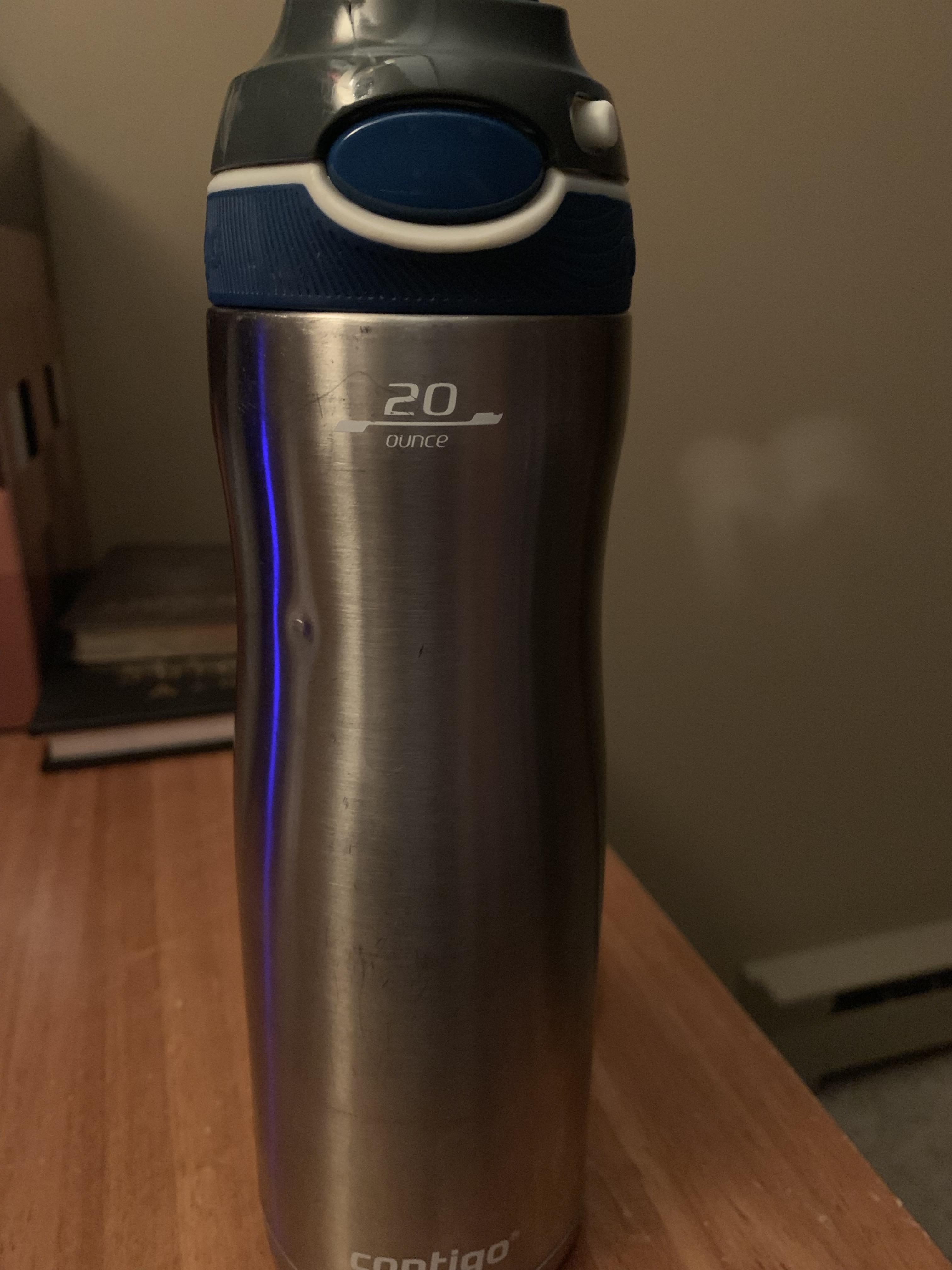 My amazing water bottle. I’ve had it for years, and it keeps water cold