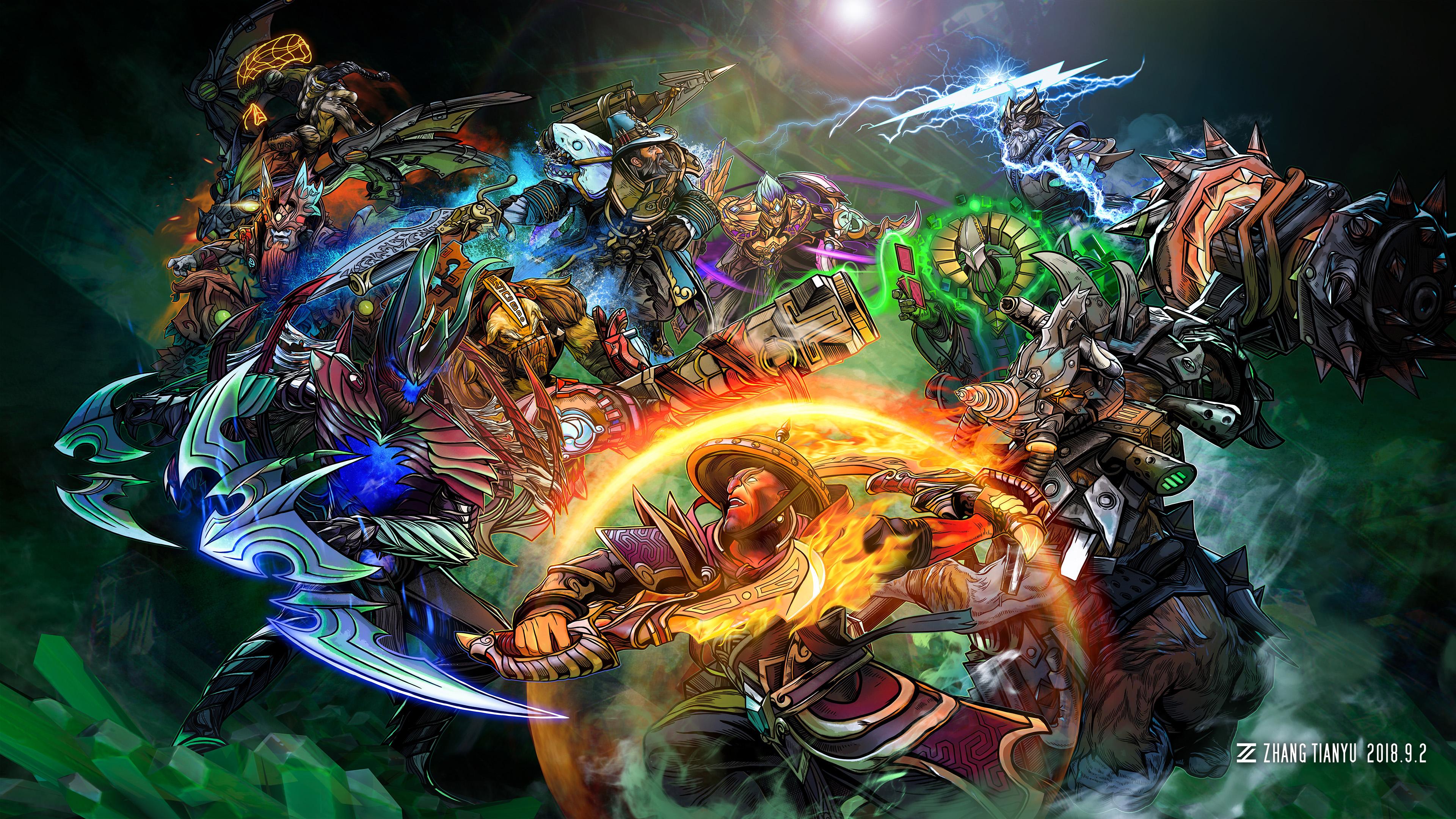 Dota 2 Ti8 Wallpaper Game Wallpapers