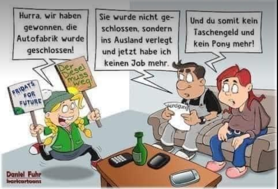 Jetzt klaut mir Greta Thunfisch auch noch den Arbeitsplatz!!1!🤬