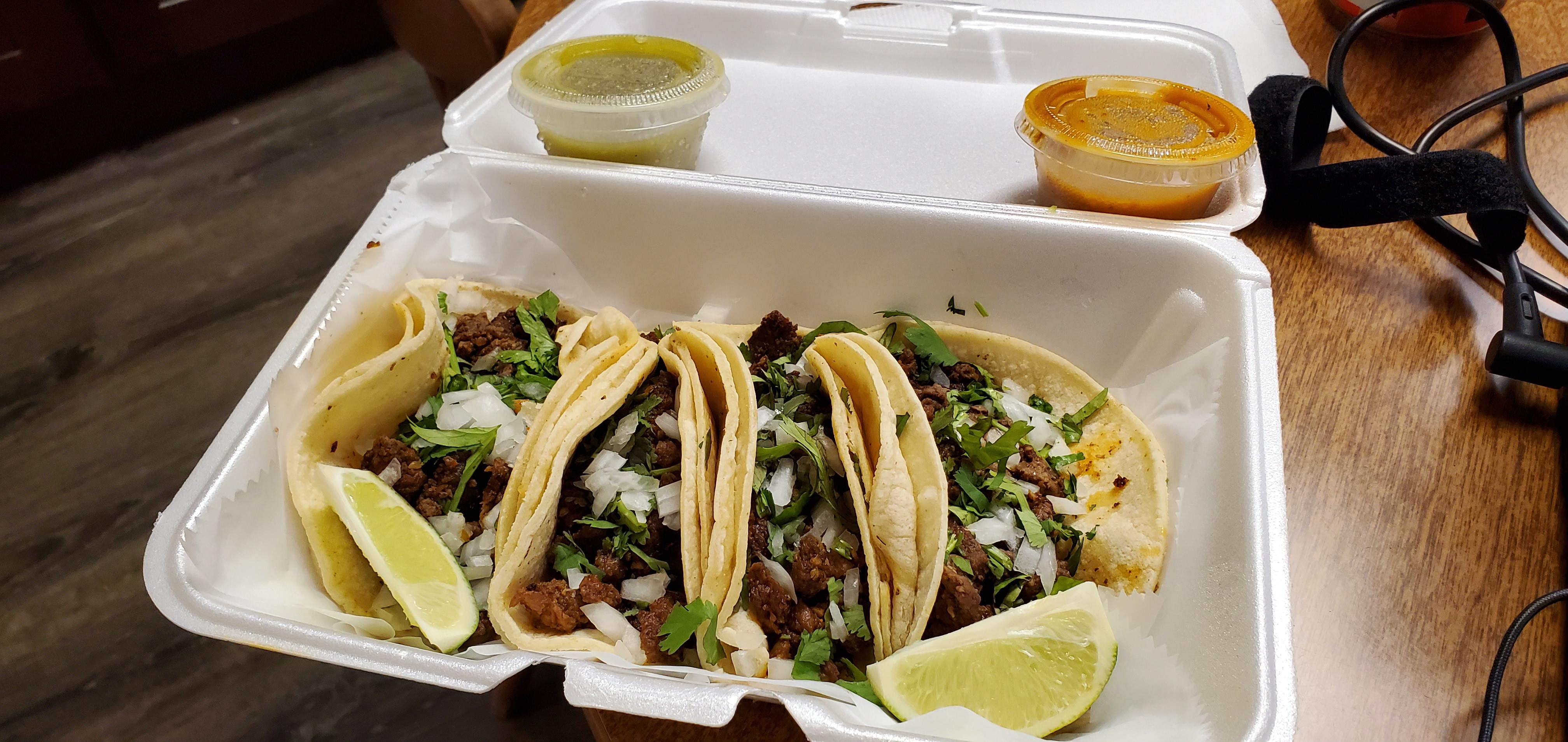 Steak tacos, El Azteca, Park Ridge Nj r/tacos