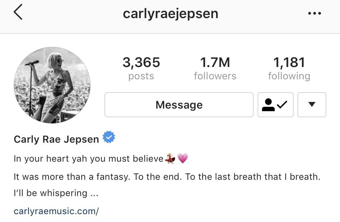 song lyrics for bios New Lyrics On Crj's Insta Bio...another Tease, Or The Dawn Of The Next Era...? : R/Popheads