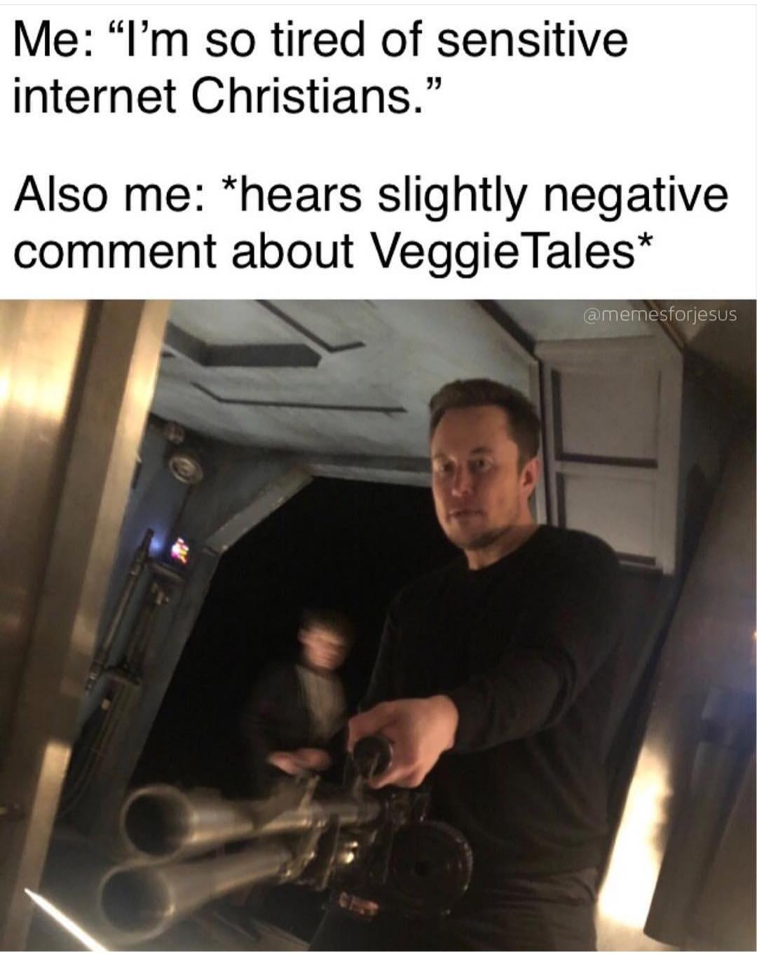 Veggie Tales is all you watch in heaven r/dankchristianmemes