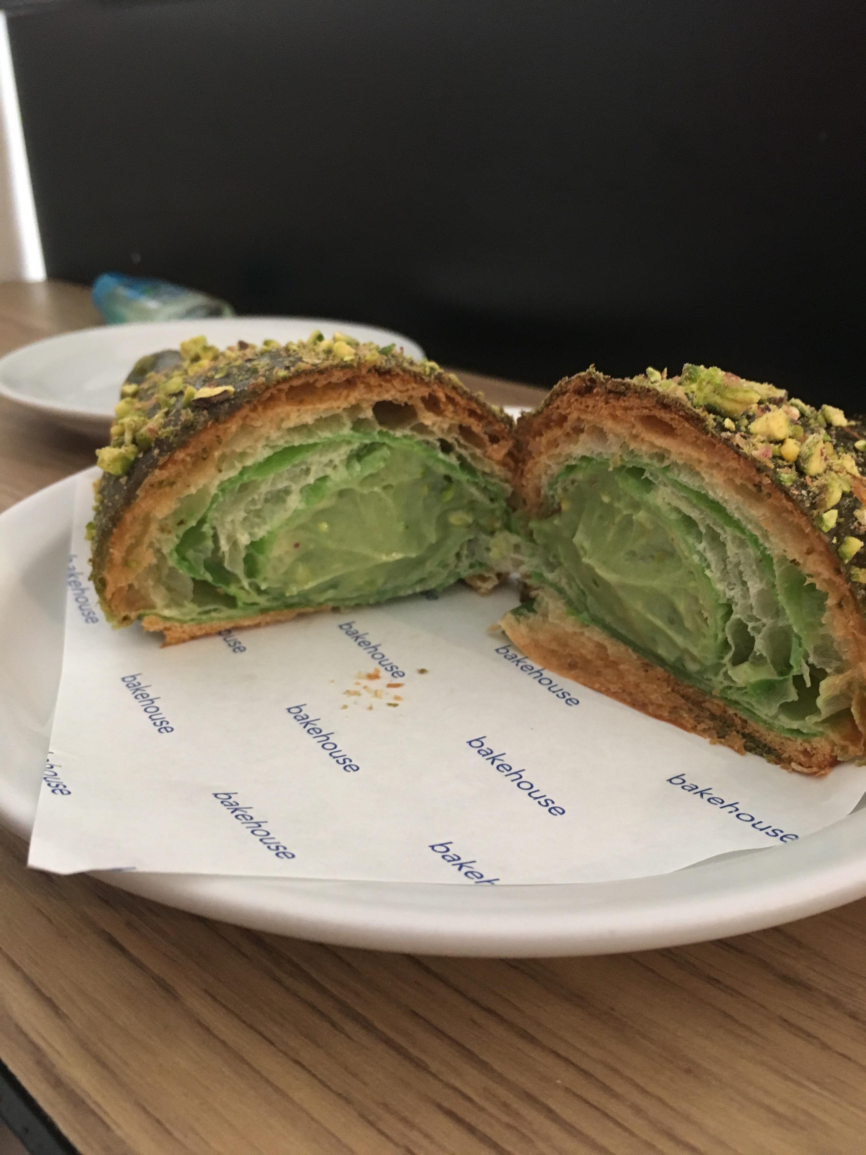 Pistachio cream croissant from Bakehouse, Hong Kong [OC] r/FoodPorn