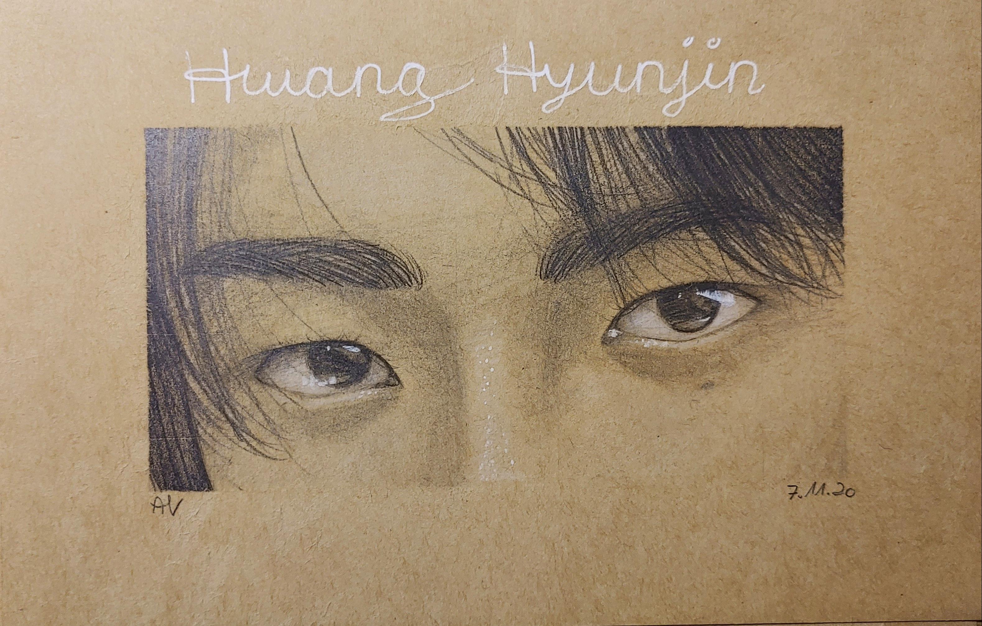 Hyunjin's Eyes [Fanart] r/straykids