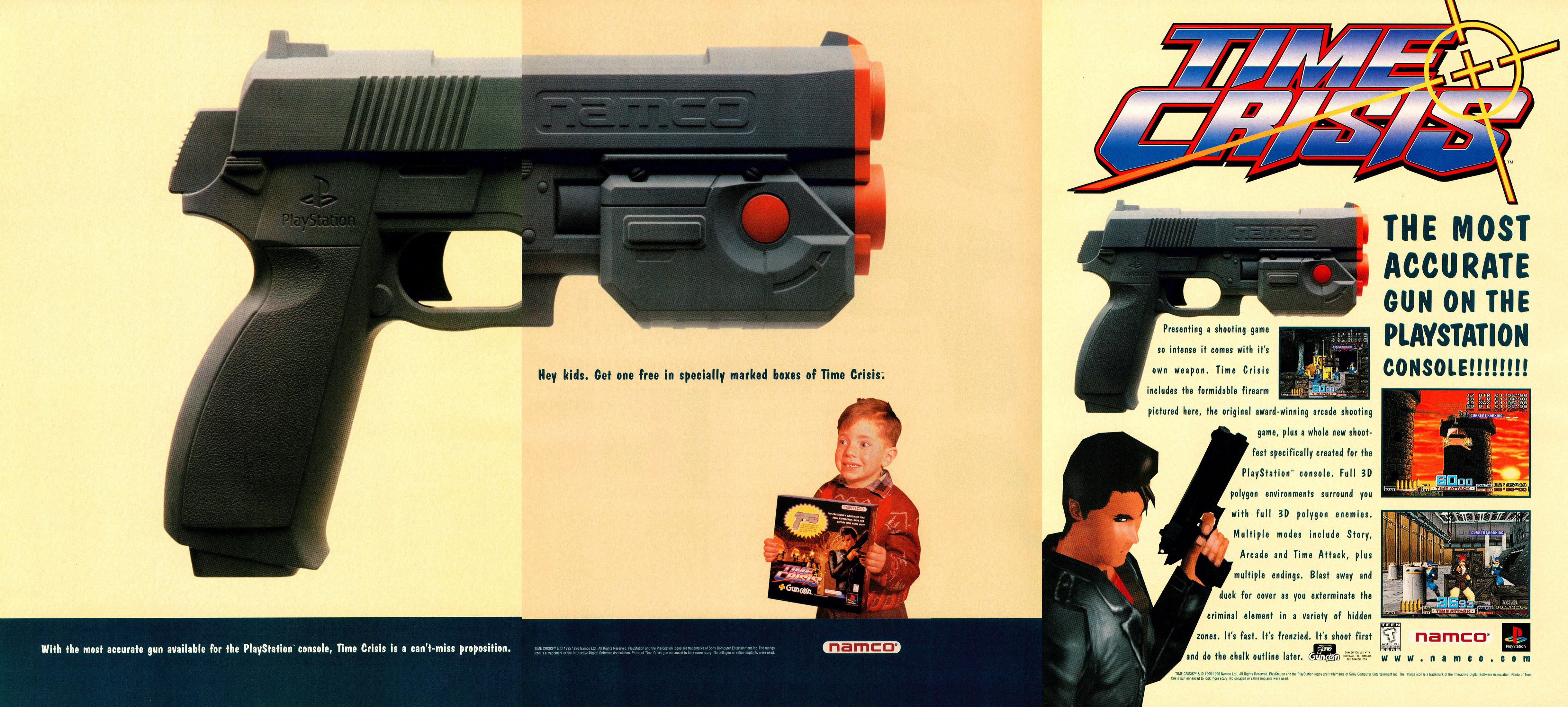 Time Crisis Namco GunCon Bundle advert 1997 r/retrogaming