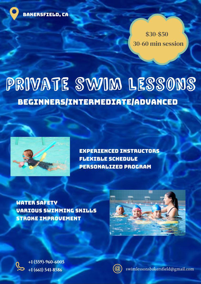 Private swim lessons/stroke technique r/Bakersfield