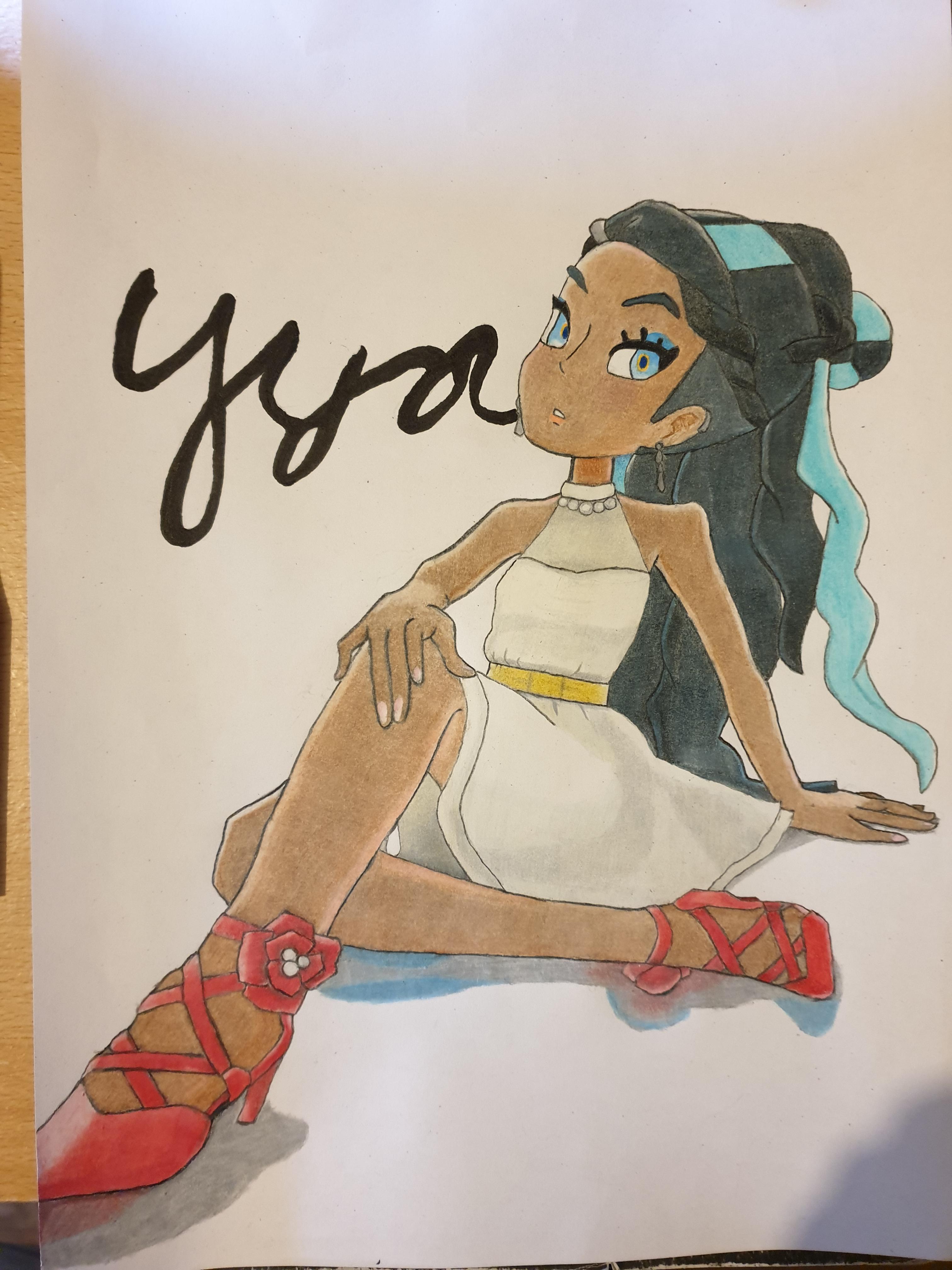 My Drawing of Nessas Rare League Card pokemon