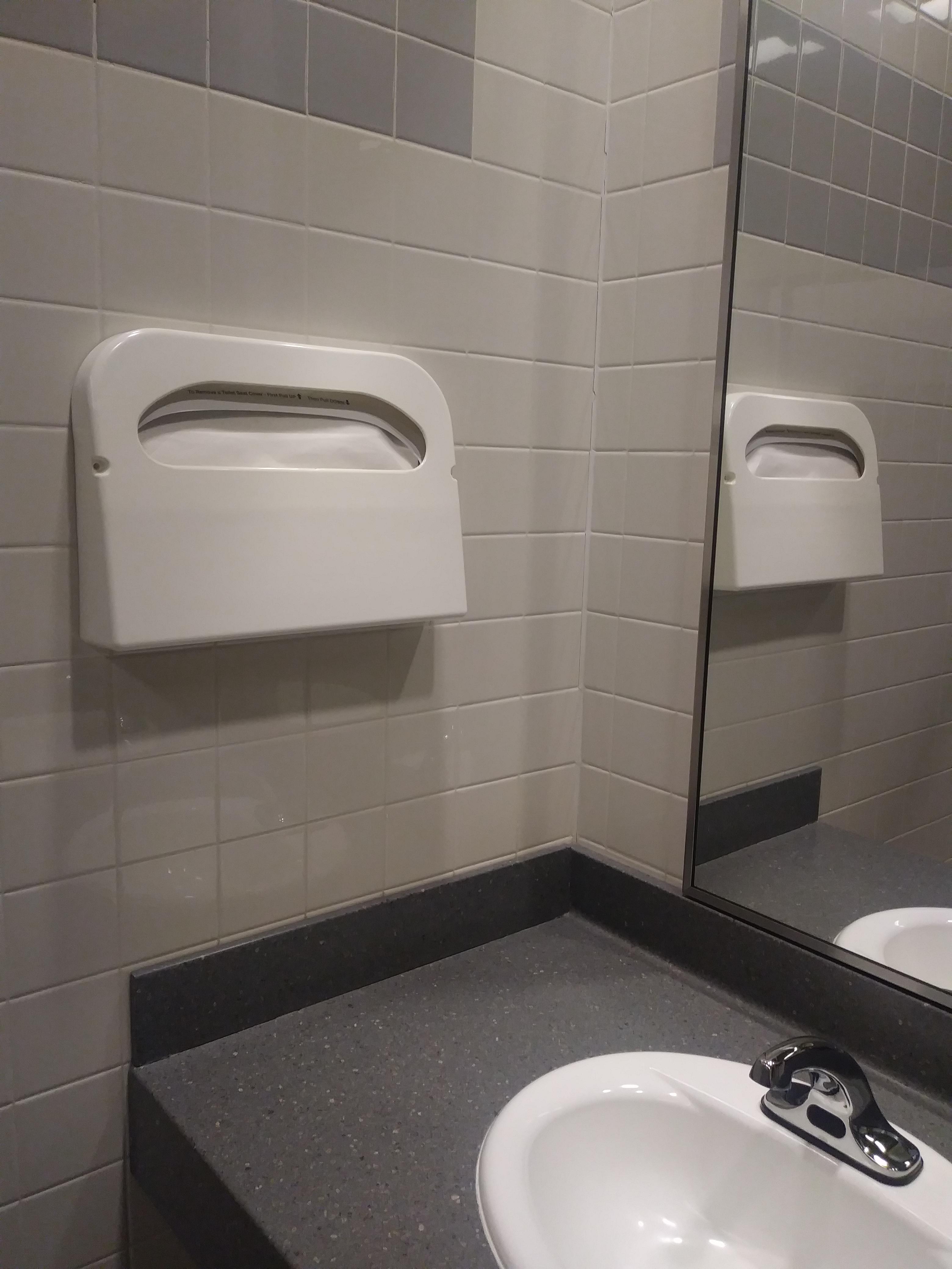 The notsoconvenient placement of these toilet seat covers r