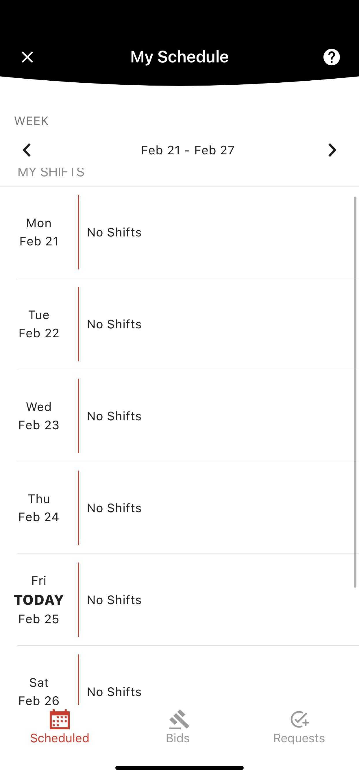Nice to see other people get their schedules via app… my warehouse