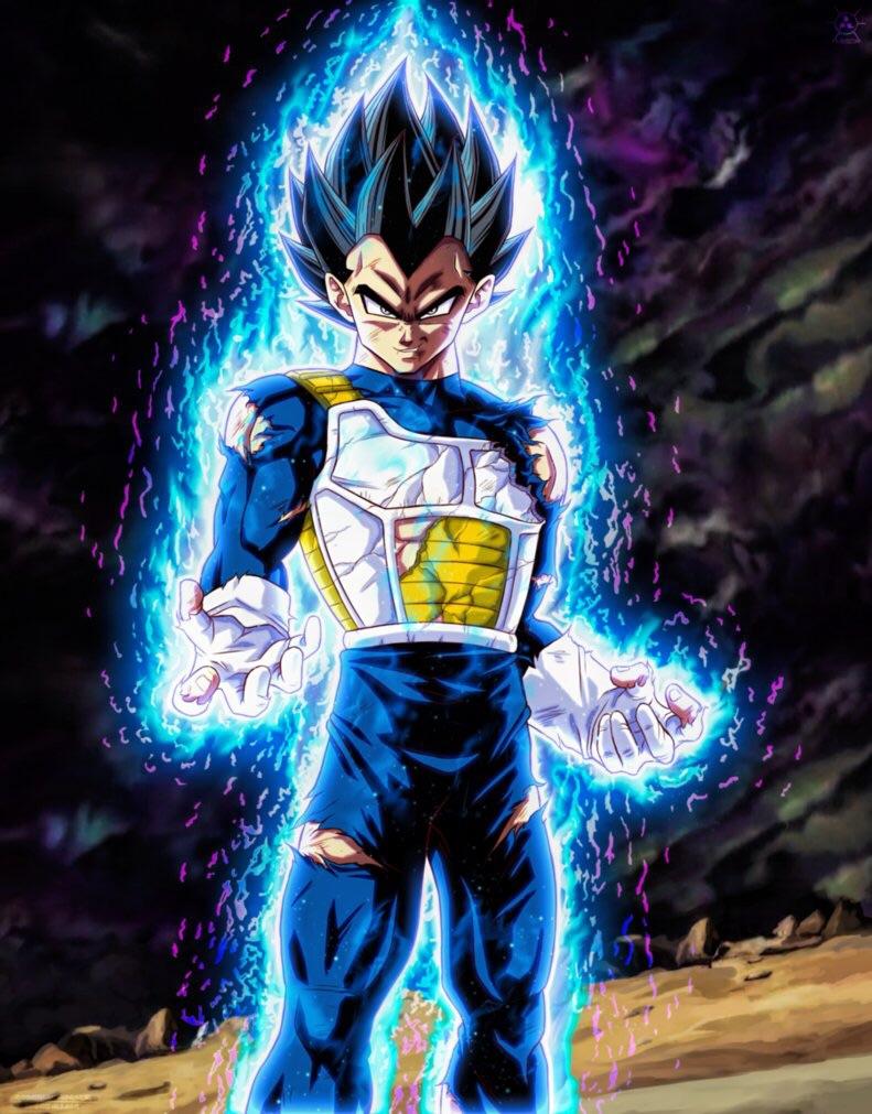 "MAXIMUM OVER SAIYAN" Vegeta [Art by Naruto999byRoker