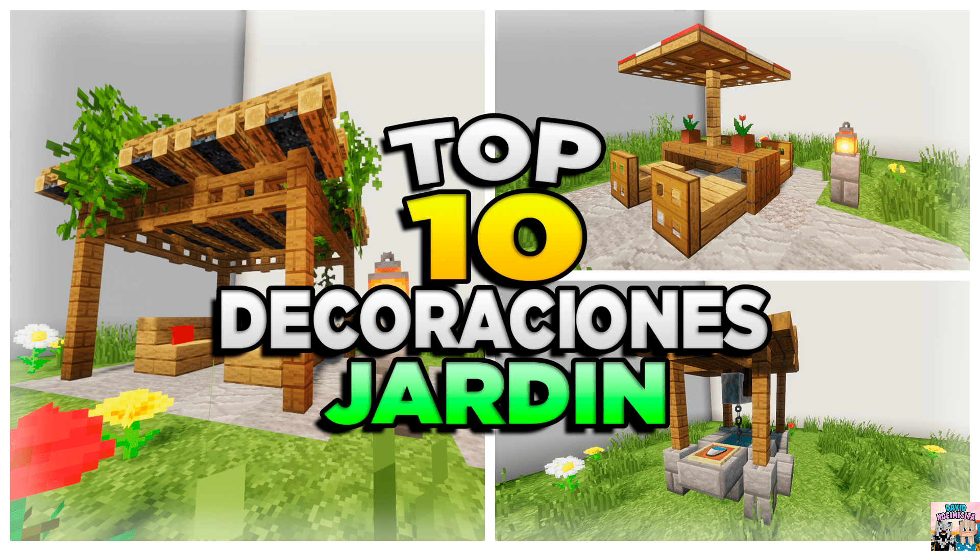 TOP 10 DECORACIONES PARA TU JARDÍN DE MINECRAFT!😉🏠🌳 r/minecraftespanol