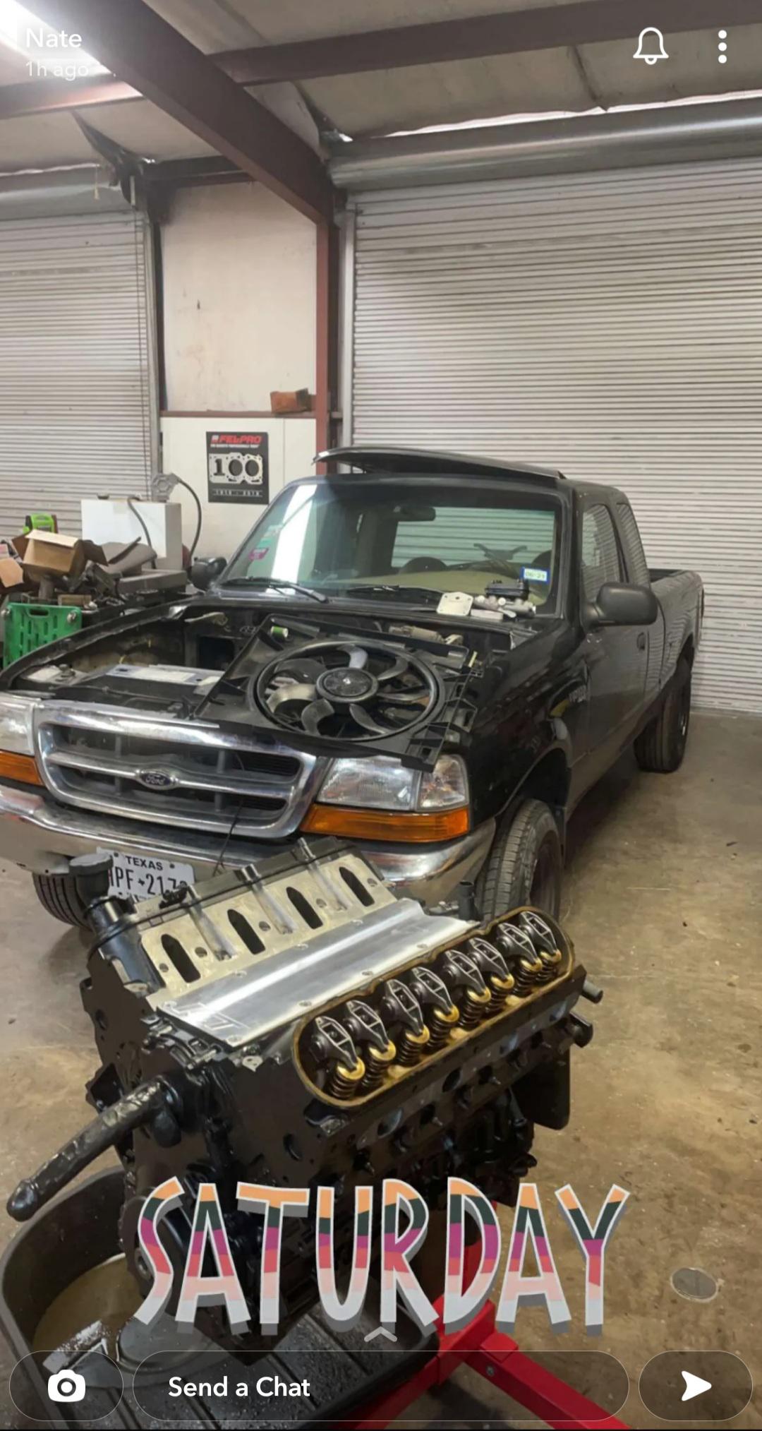 A buddy is LS swapping a Ford Ranger : r/Justrolledintotheshop
