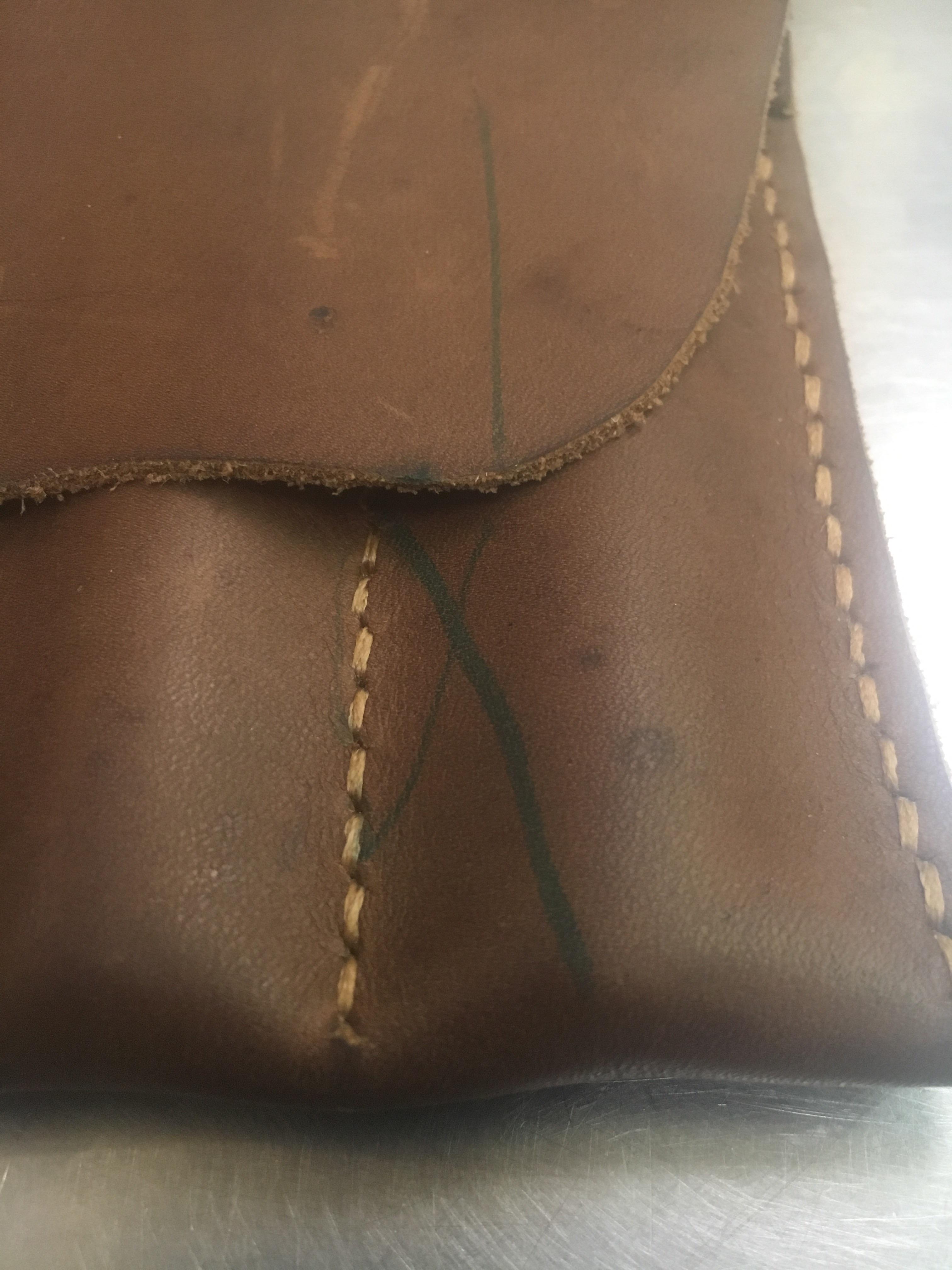 How to get this marker ink out of real leather. r/howto