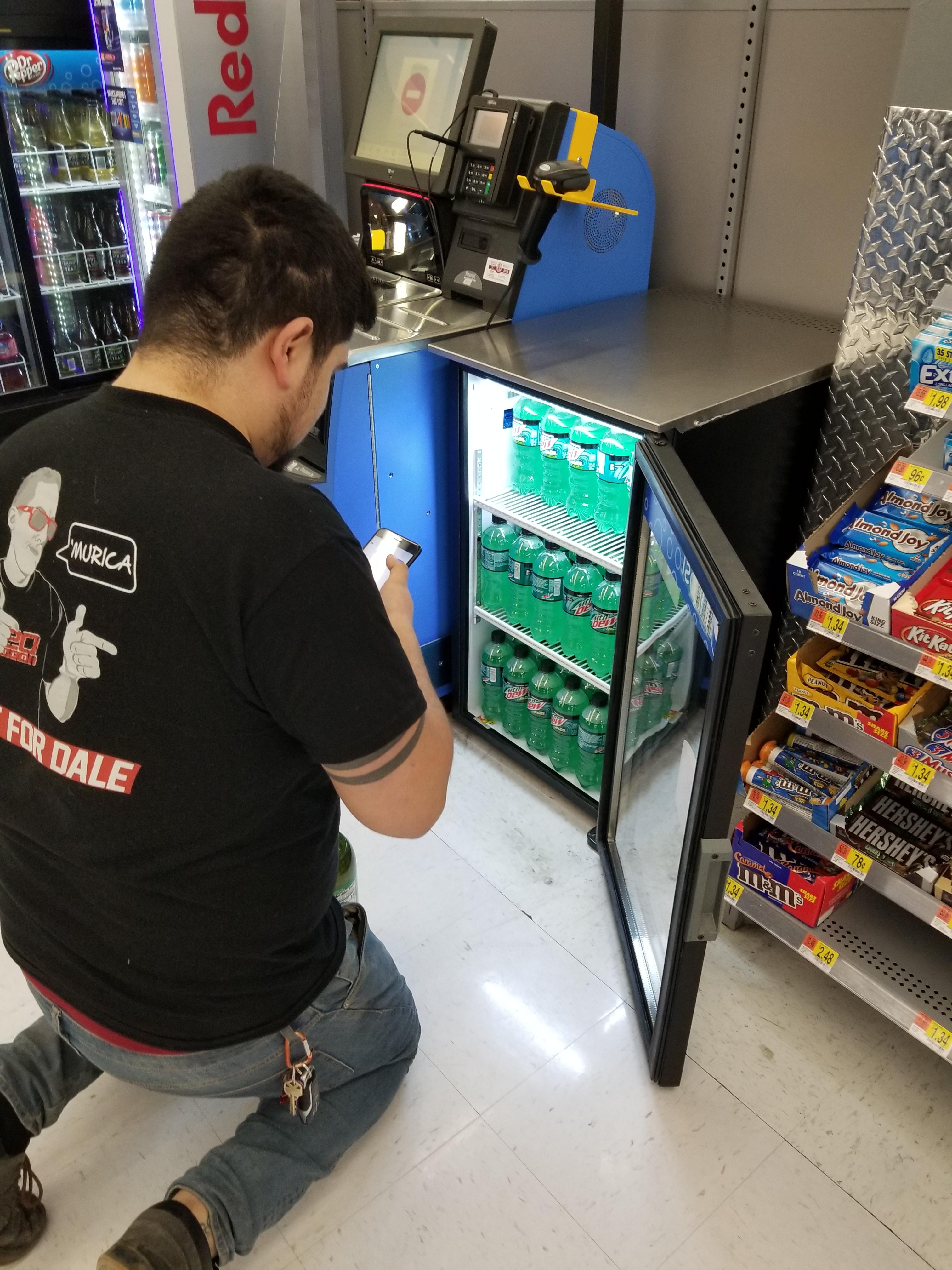 Me and my buddies were about to check out at Walmart when I noticed