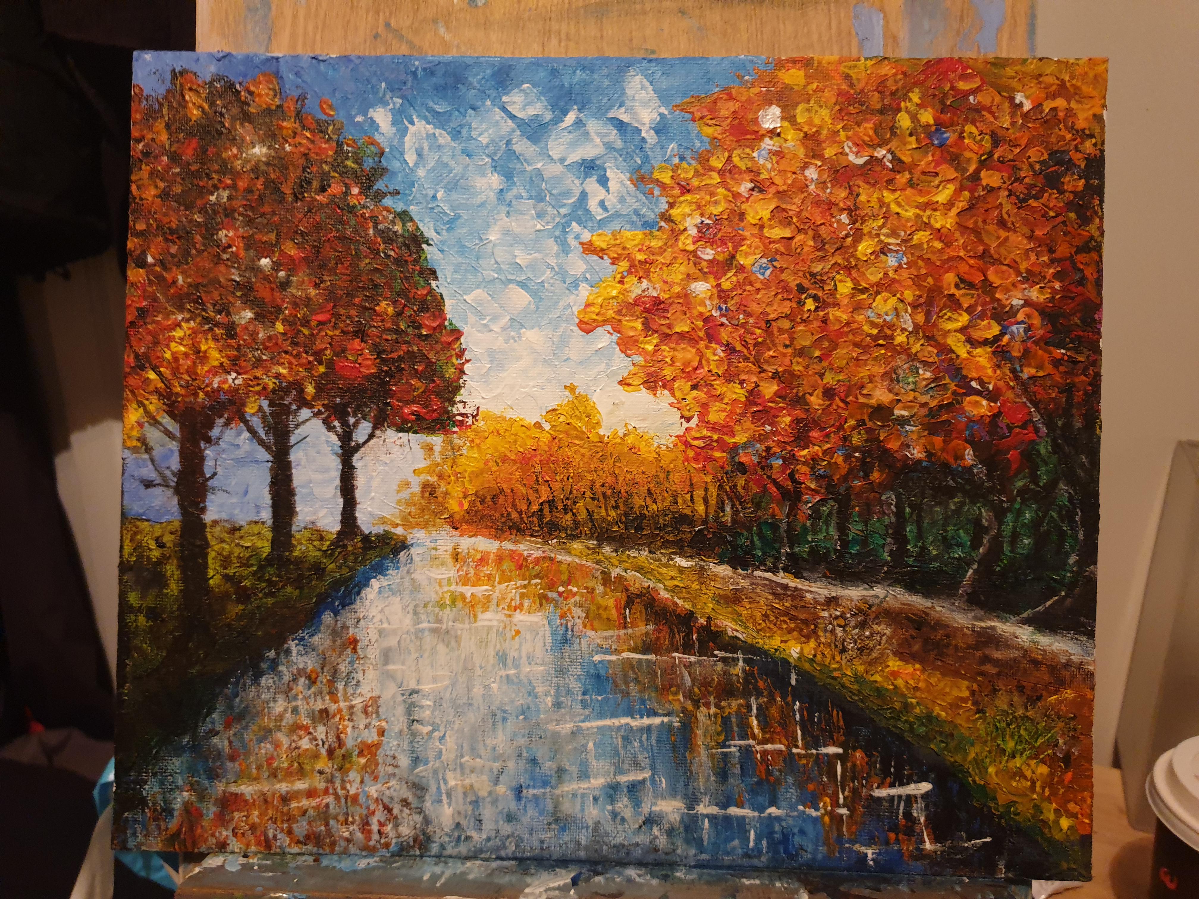My 3rd painting, first attempt at a palette knife picture... hardest