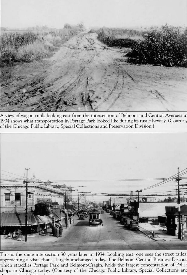 Belmont and Central 1904 vs 1934 r/ChicagoNWside