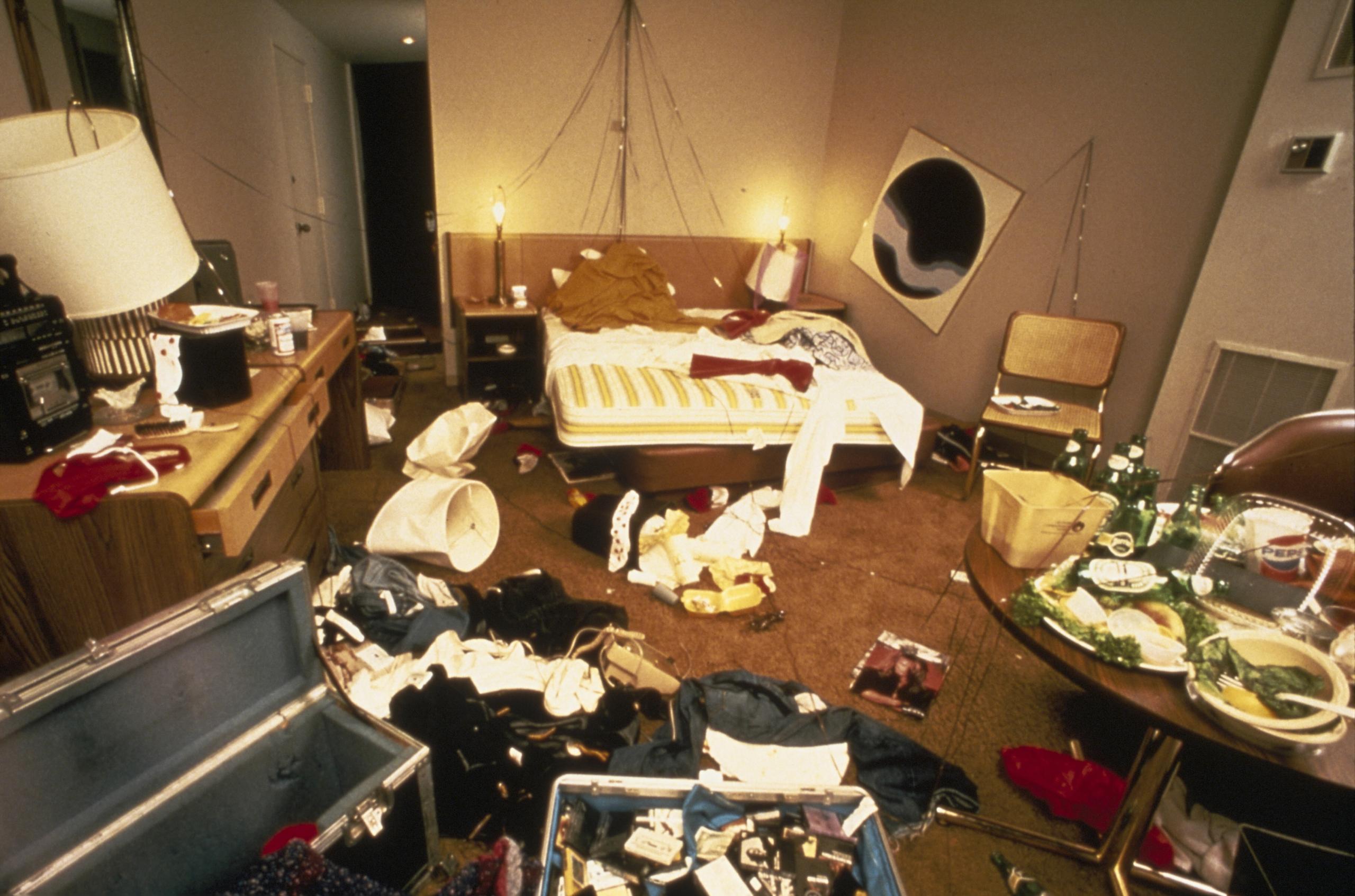 David Lee Roth's hotel room during the 1982 Van Halen tour r/trashy