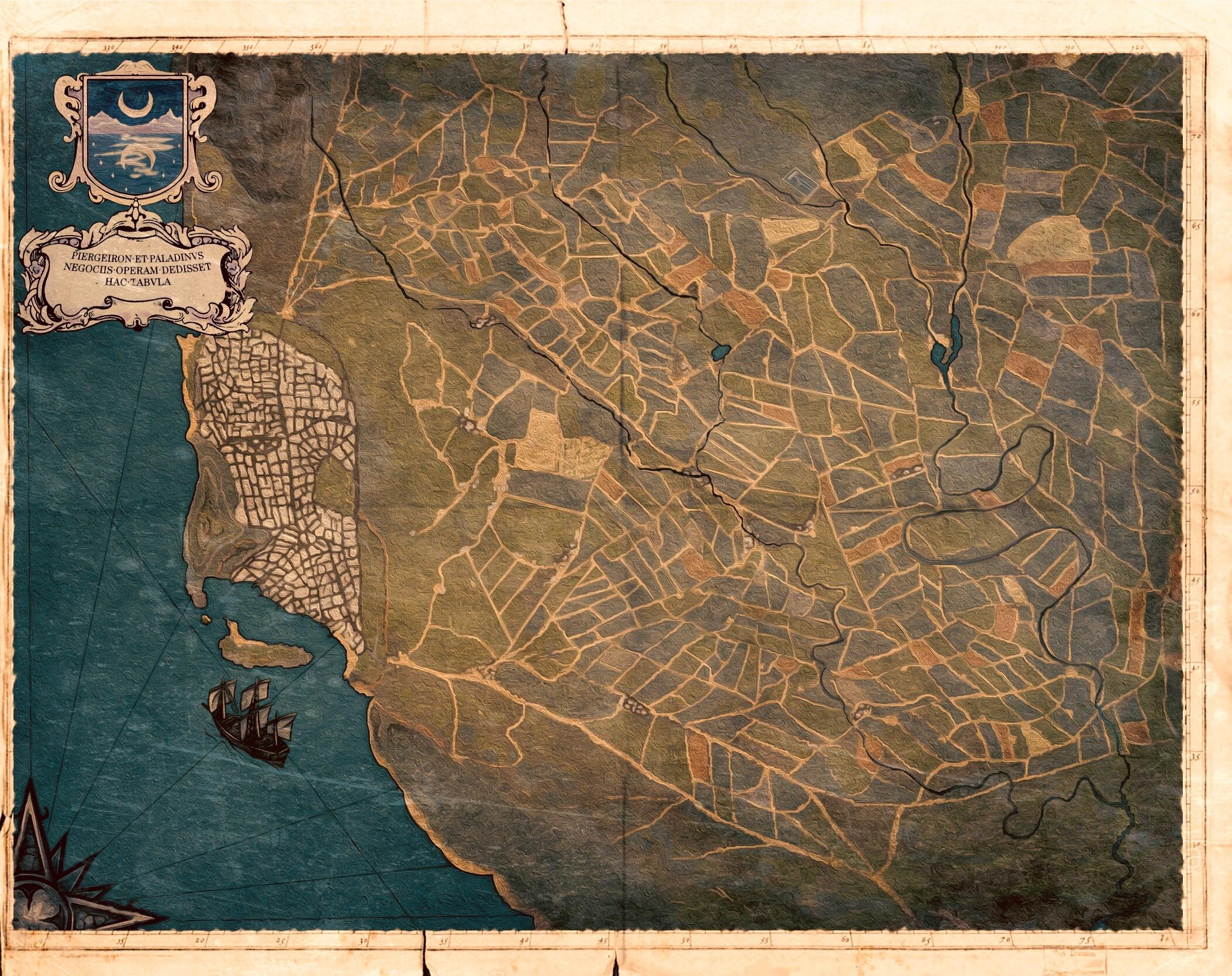 Waterdeep Environs Map (finally finished) r/inkarnate