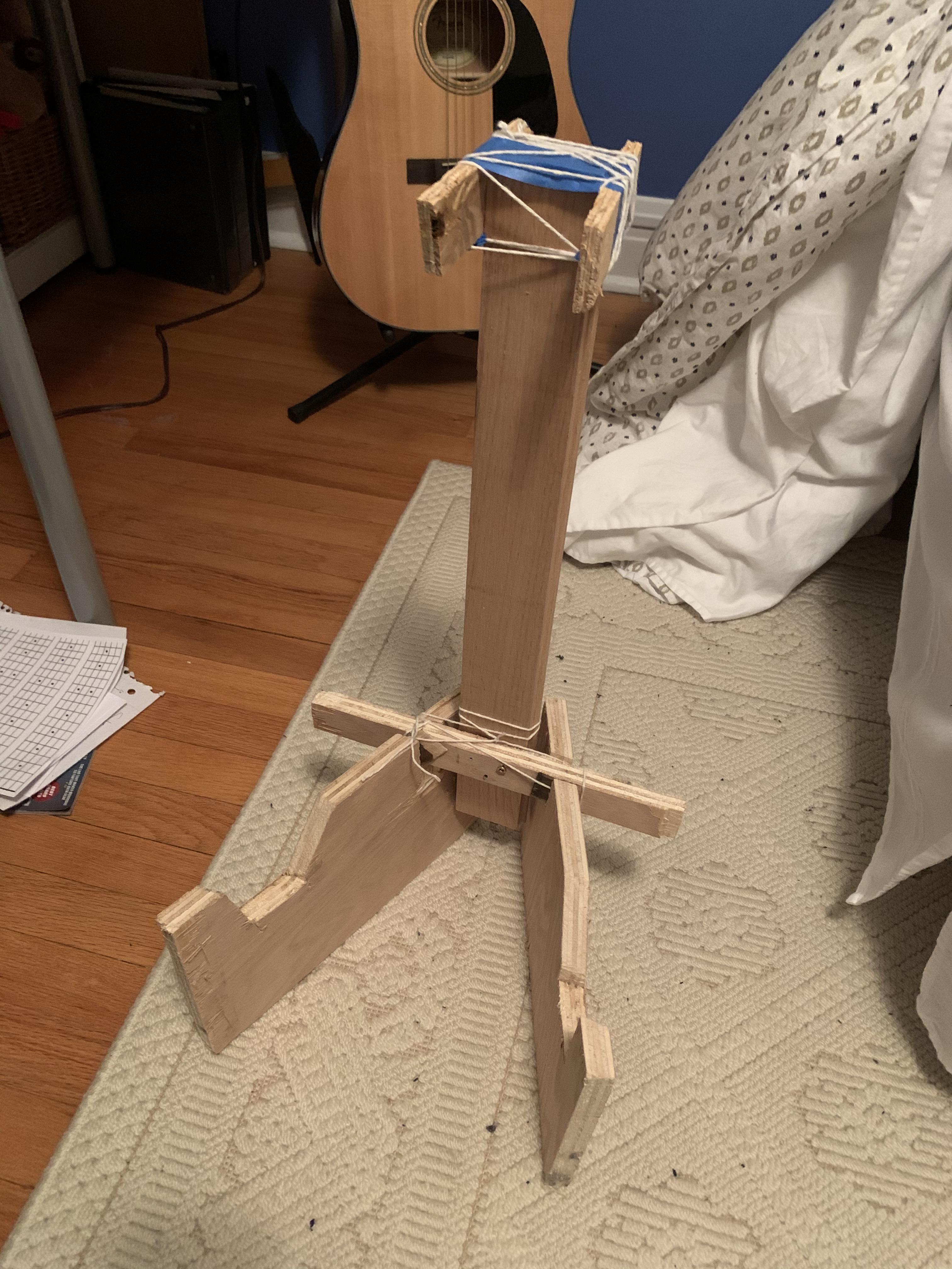 Got extra plywood and needed a guitar stand r/redneckengineering