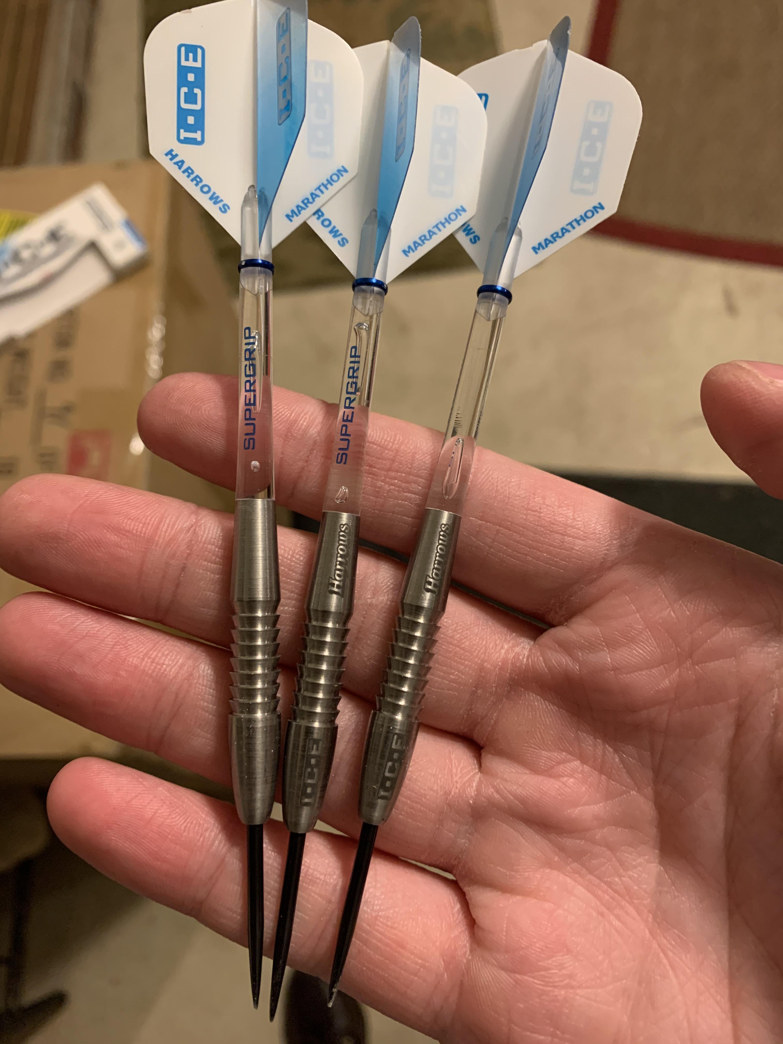 First set of proper darts. Harrow ICE 25 gram. Are these a good place