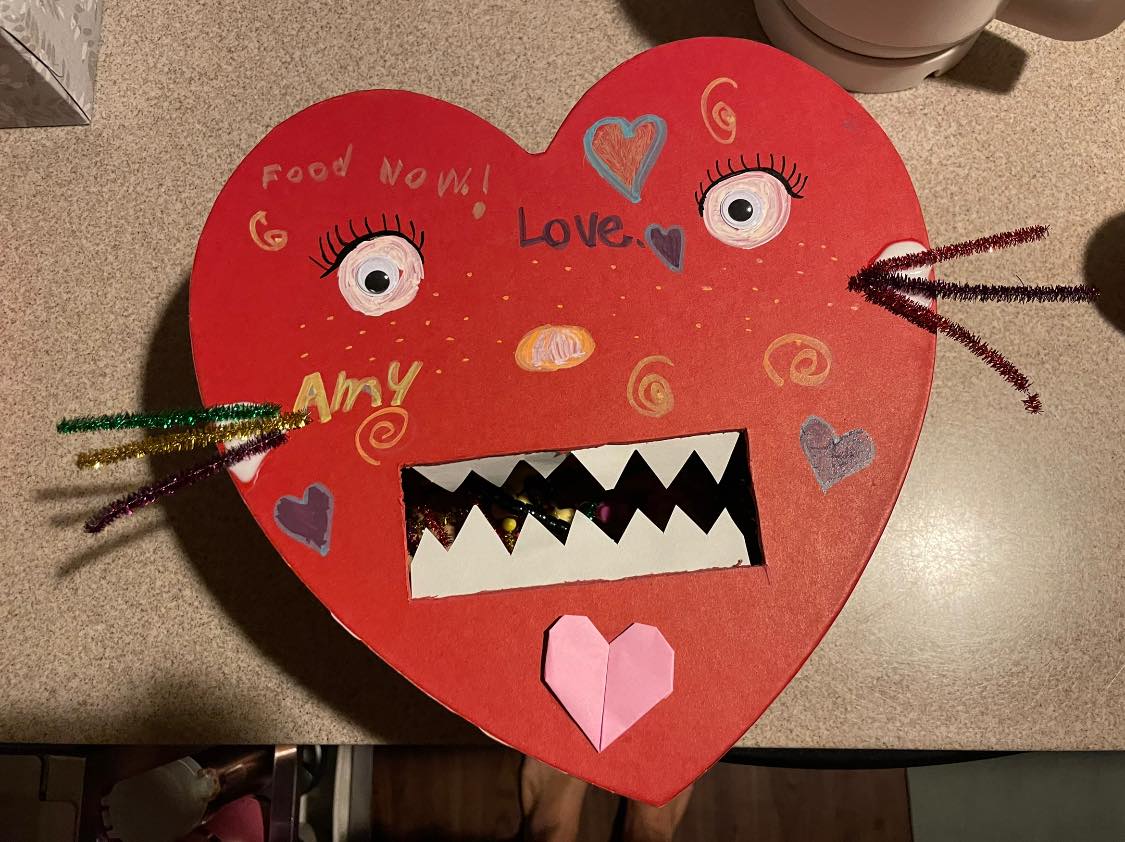 One kid's Valentine project in the 2nd grade. : r/funny